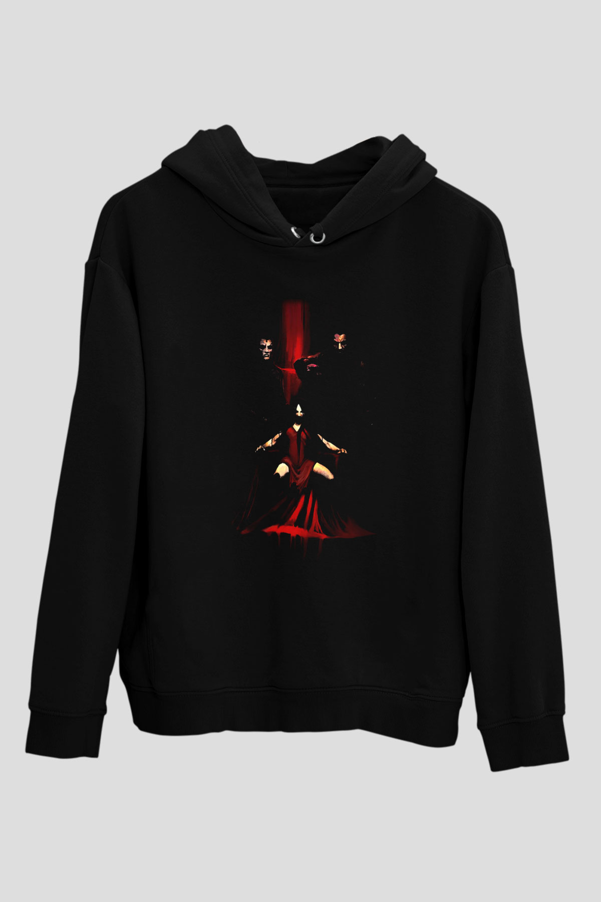 Fear Siyah Unisex Hoodie