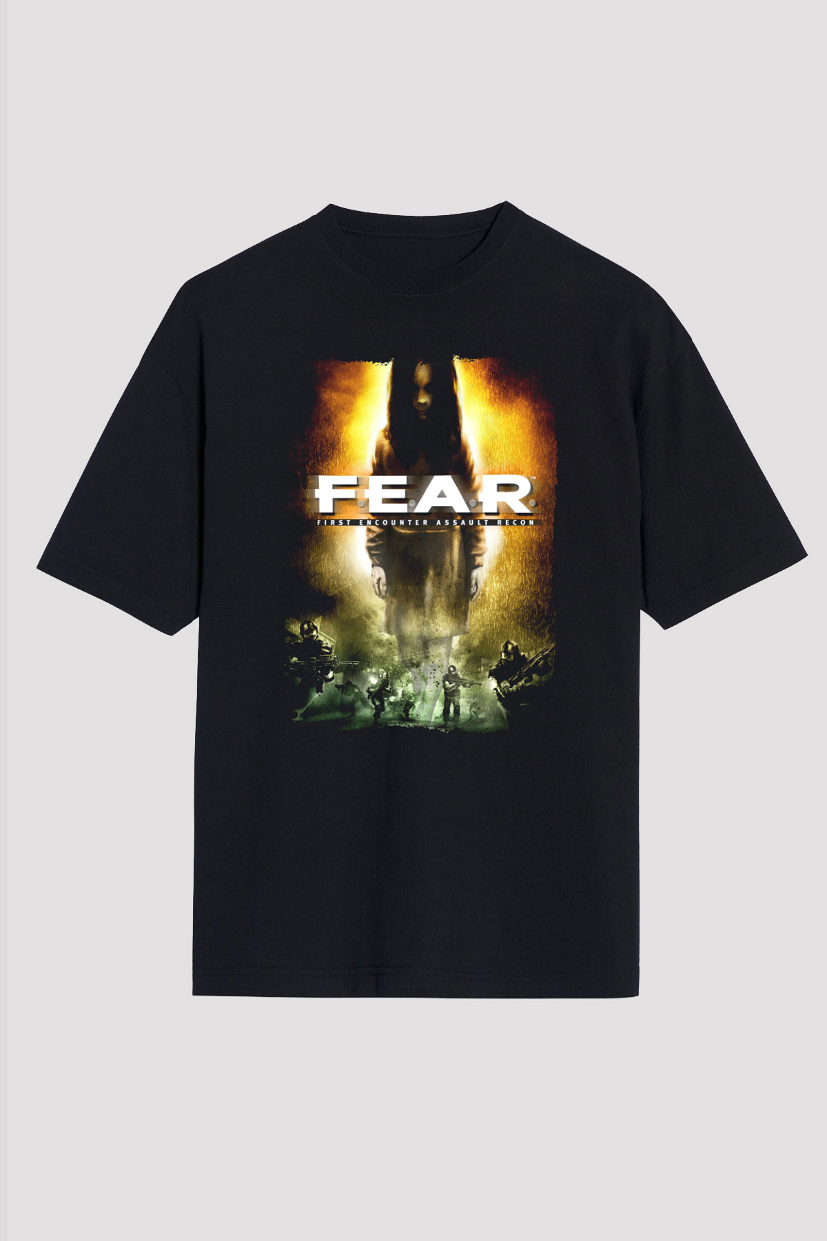 Fear Siyah Unisex Tişört T-Shirt