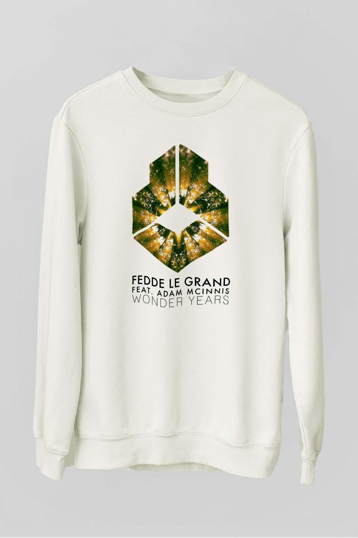 Fedde Le Grand Beyaz Unisex Sweatshirt