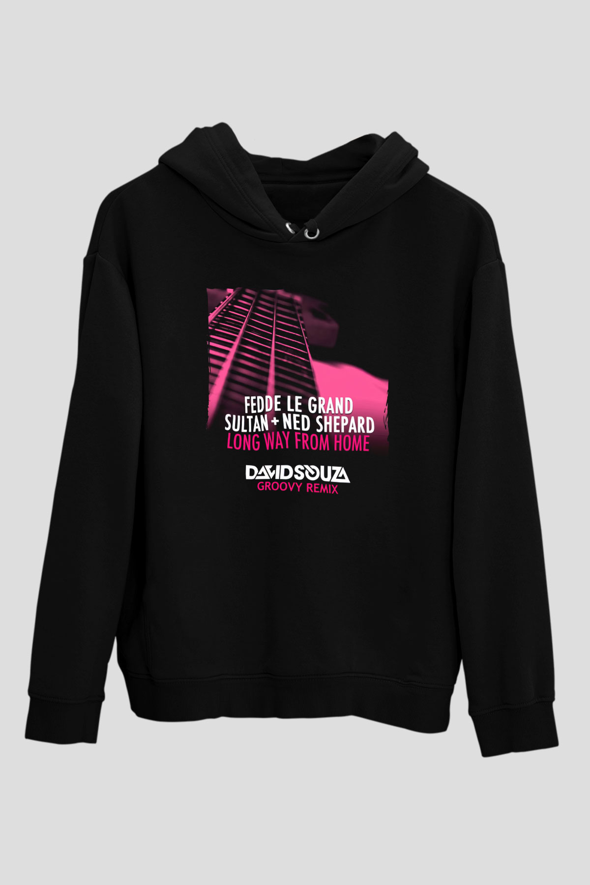 Fedde Le Grand Siyah Unisex Kapüşonlu Sweatshirt