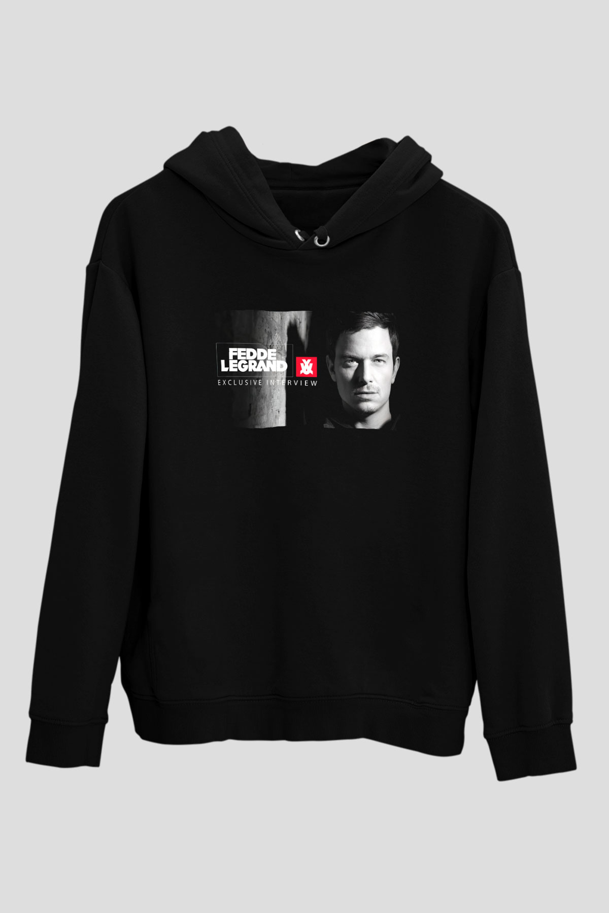 Fedde Le Grand Siyah Unisex Kapüşonlu Sweatshirt