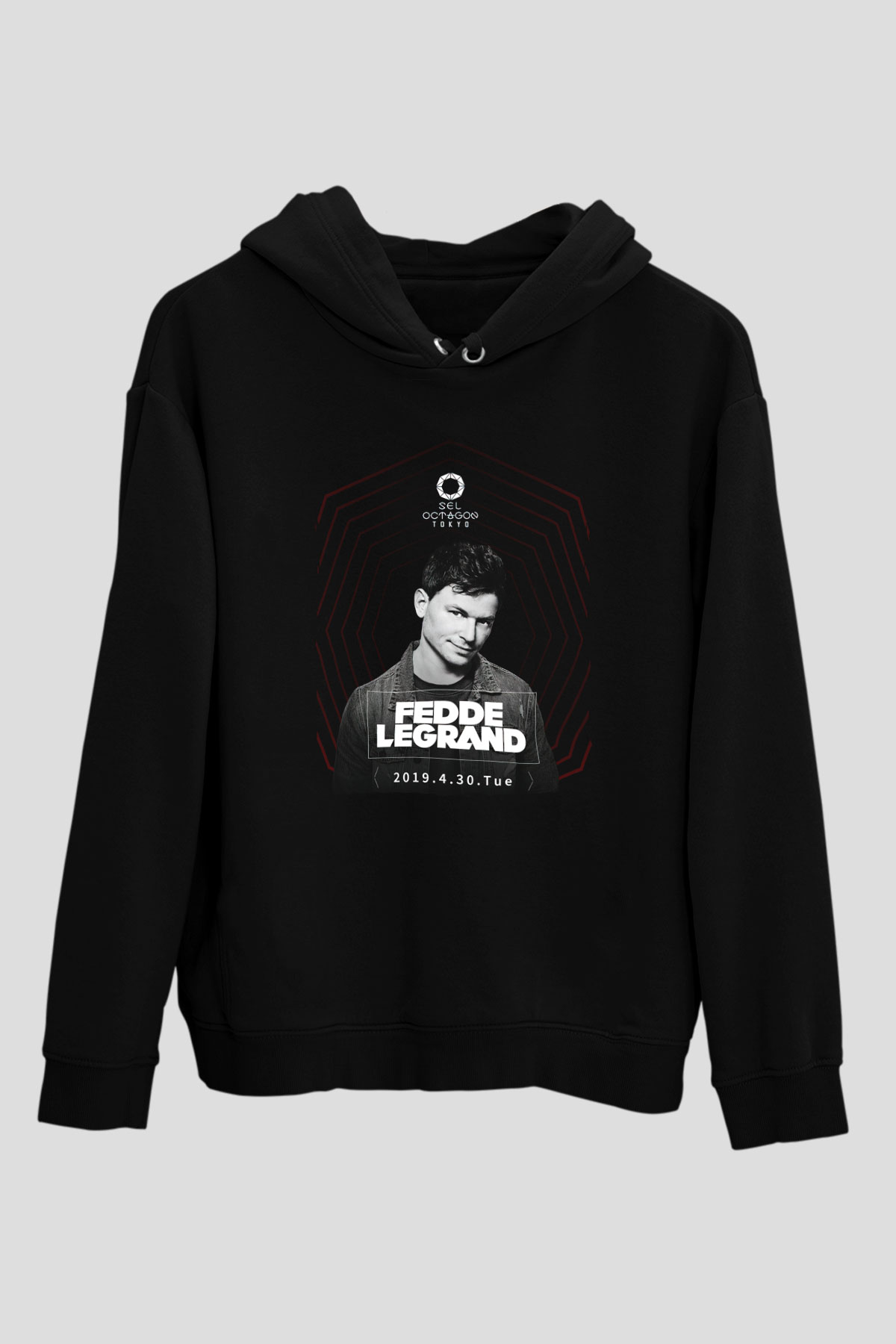 Fedde Le Grand Siyah Unisex Kapüşonlu Sweatshirt