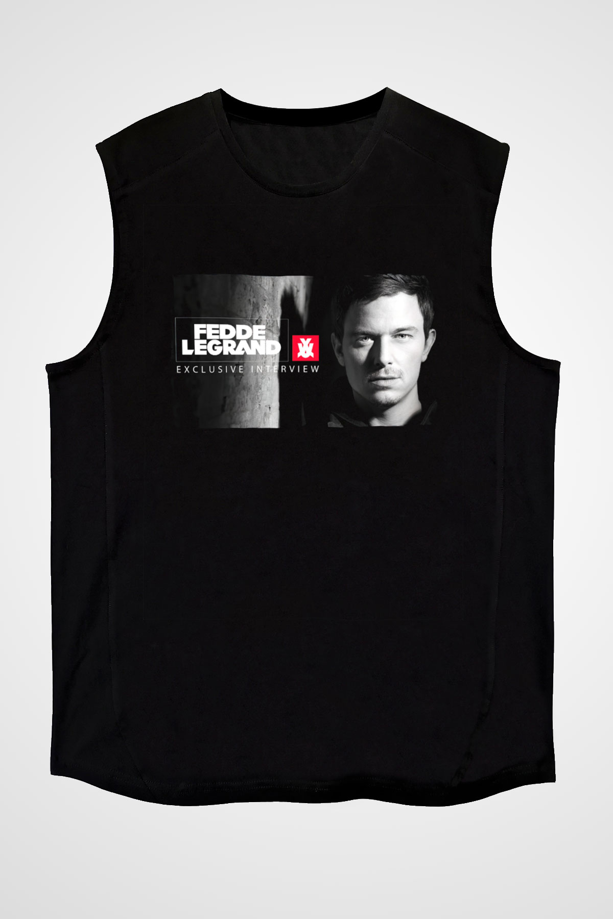 Fedde Le Grand Siyah Unisex Kolsuz Tişört