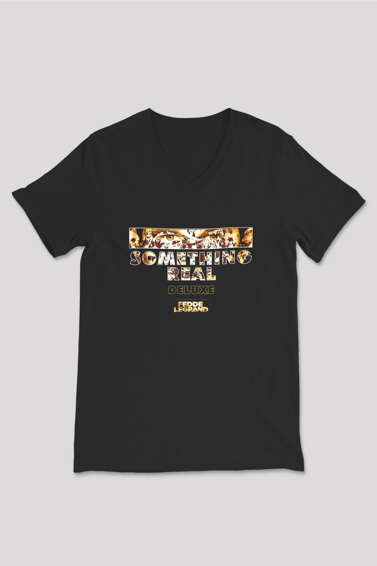 Fedde Le Grand Siyah Unisex V Yaka Tişört