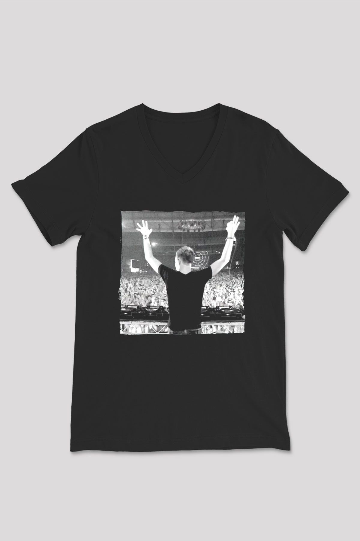 Fedde Le Grand Siyah Unisex V Yaka Tişört
