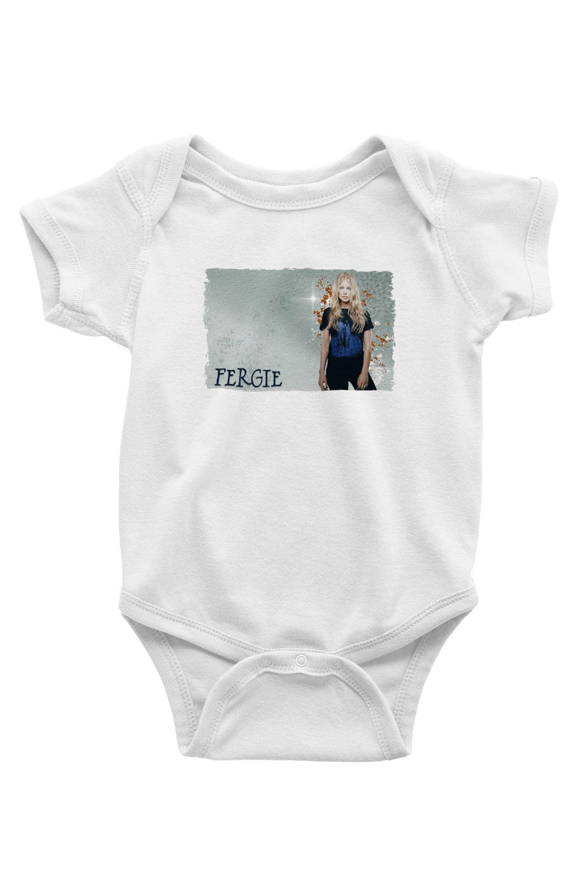 Fergie Beyaz Bebek Body - Zıbın