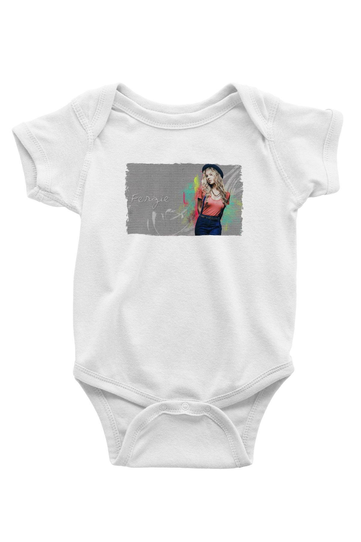 Fergie Beyaz Bebek Body - Zıbın