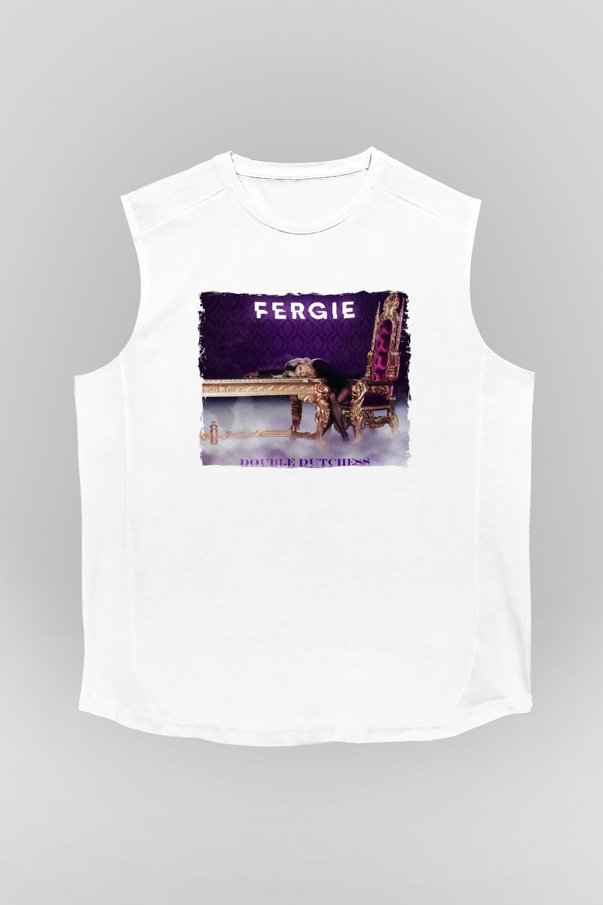 Fergie Beyaz Unisex Kolsuz Tişört
