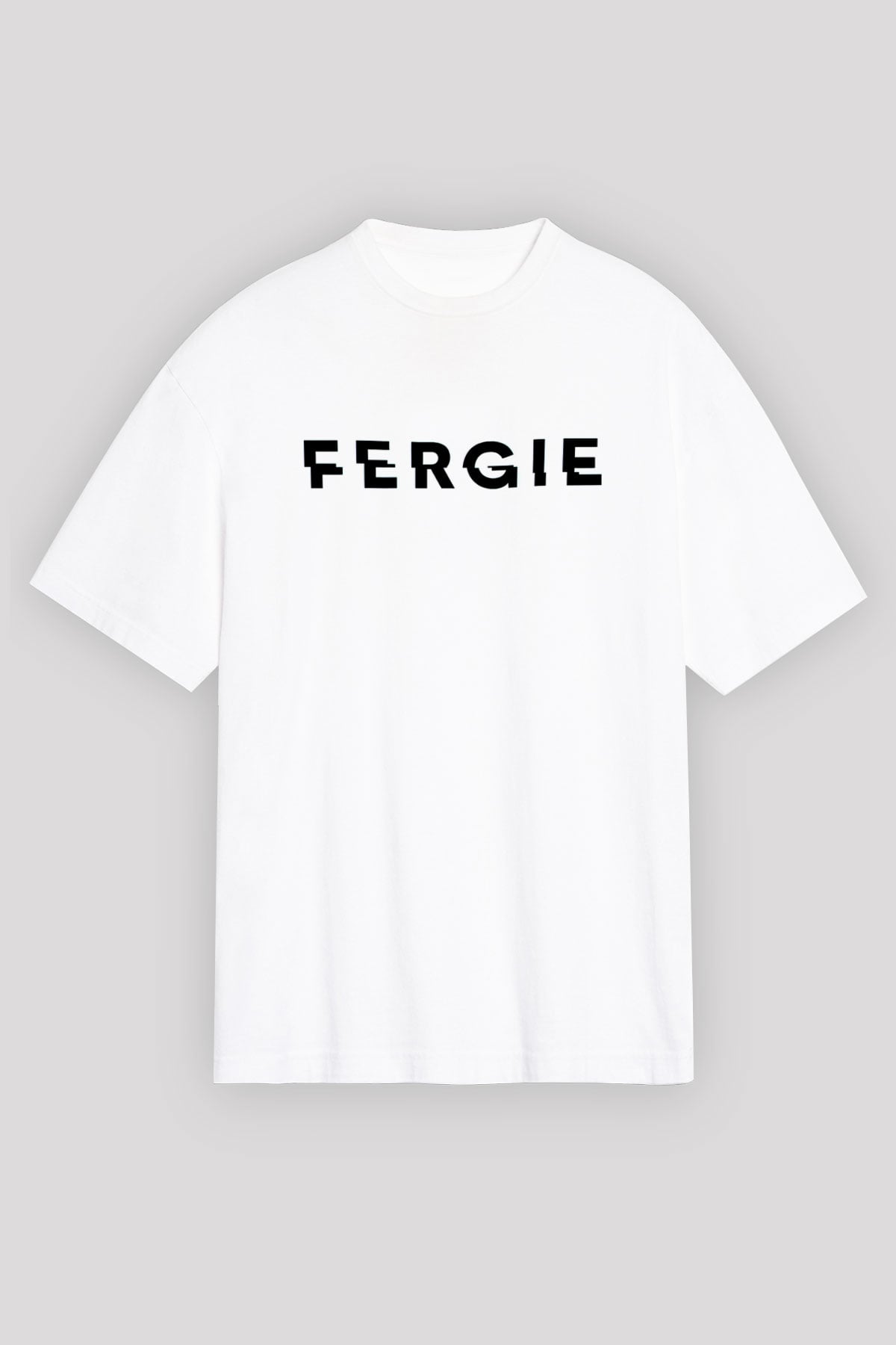 Fergie Beyaz Unisex Tişört T-Shirt - TişörtFabrikası