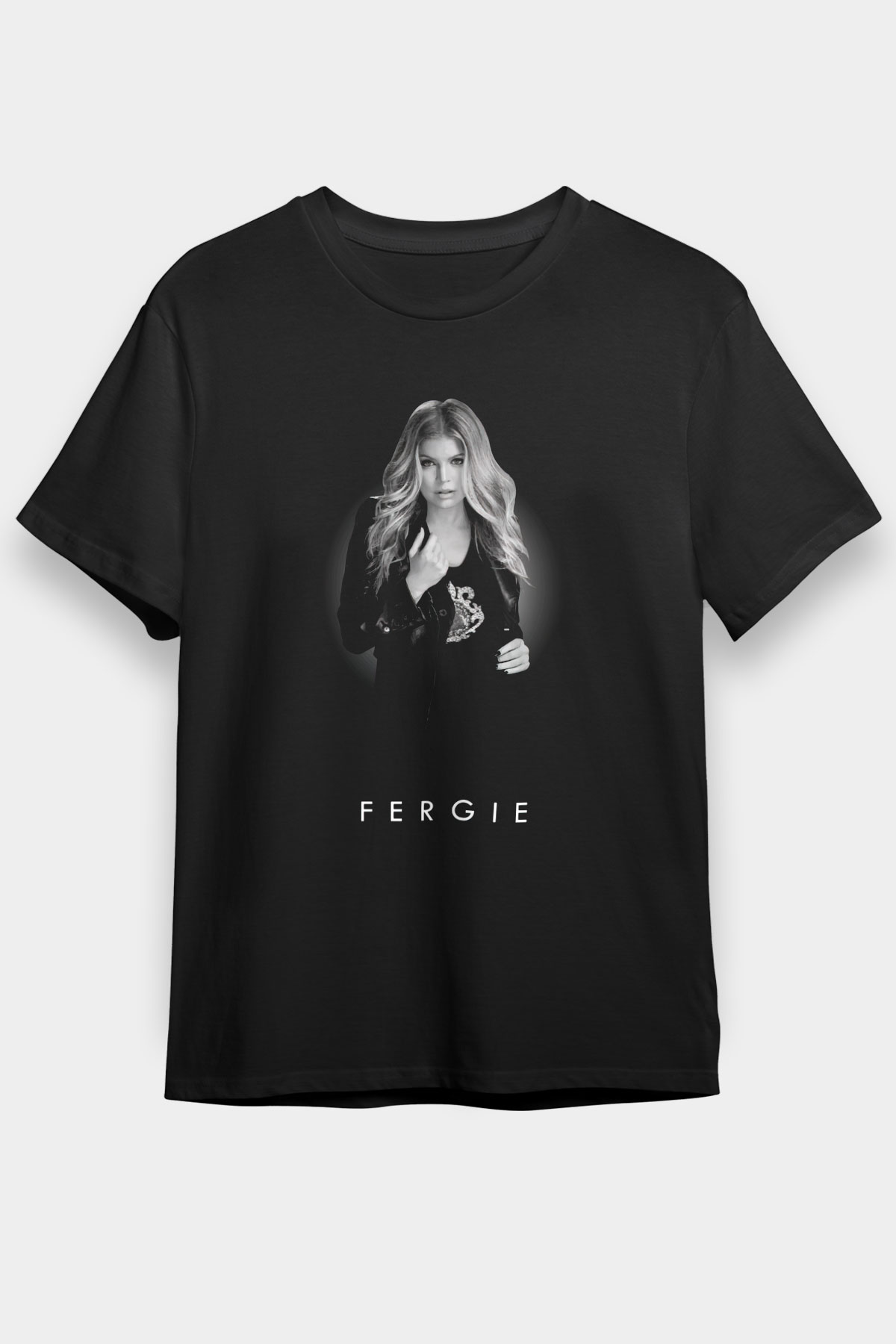Fergie Siyah Unisex Tişört T-Shirt - TişörtFabrikası