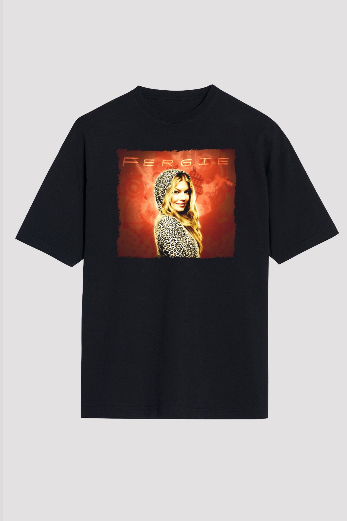 Fergie Siyah Unisex Tişört T-Shirt - TişörtFabrikası
