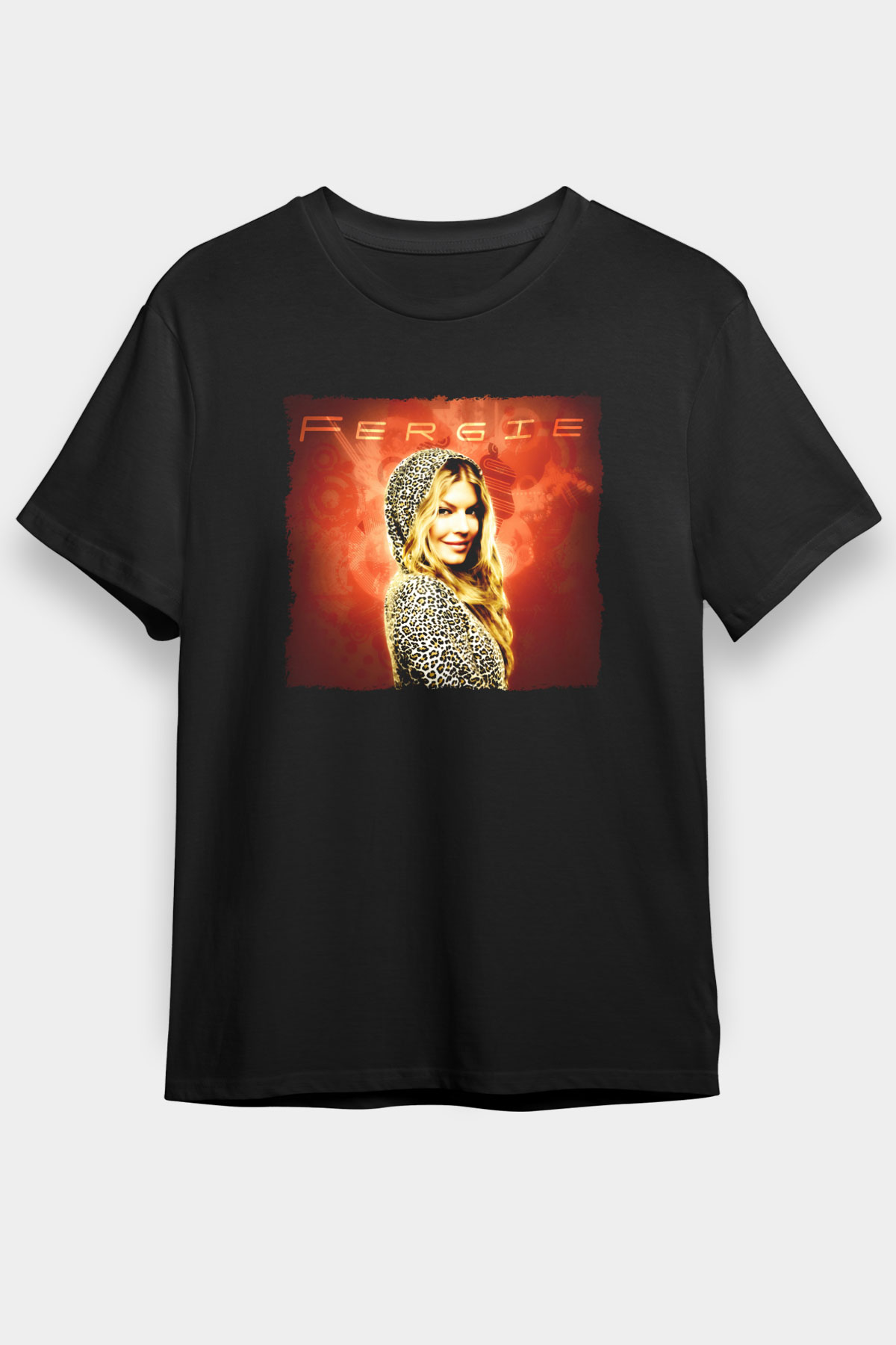 Fergie Siyah Unisex Tişört T-Shirt - TişörtFabrikası