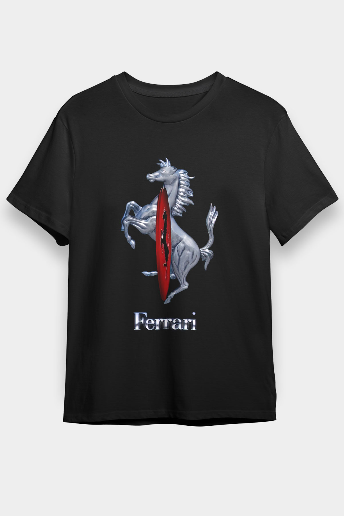 Ferrari Siyah Unisex Graphic Tee - STREETWEAR