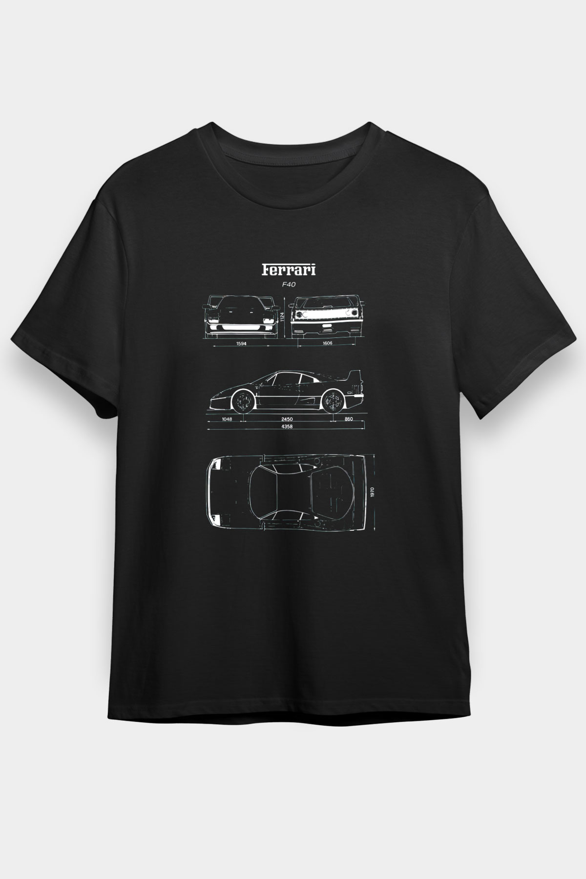 Ferrari Siyah Unisex Graphic Tee - STREETWEAR