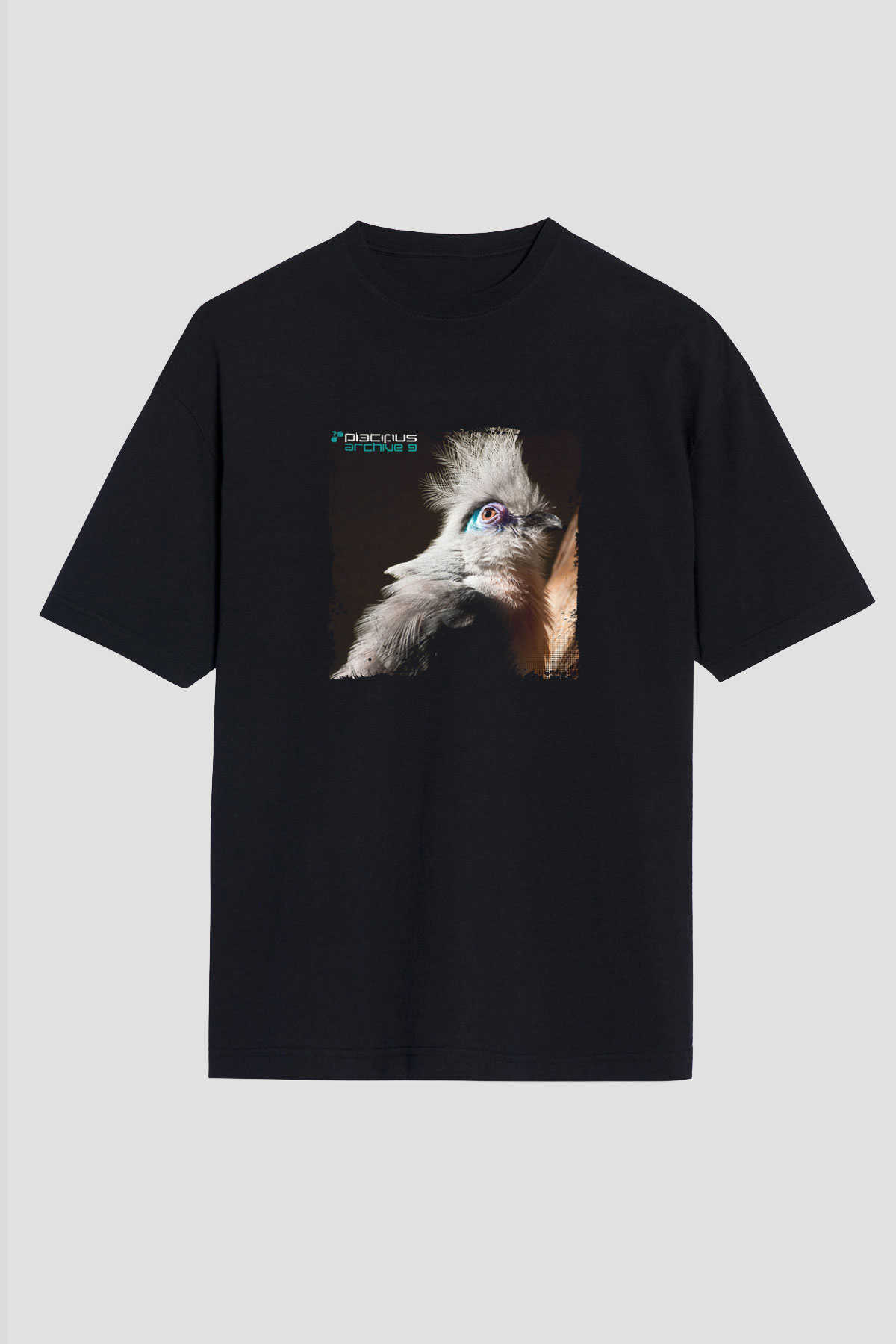 Ferry Corsten Baskılı Unisex Oversize Siyah Tişört