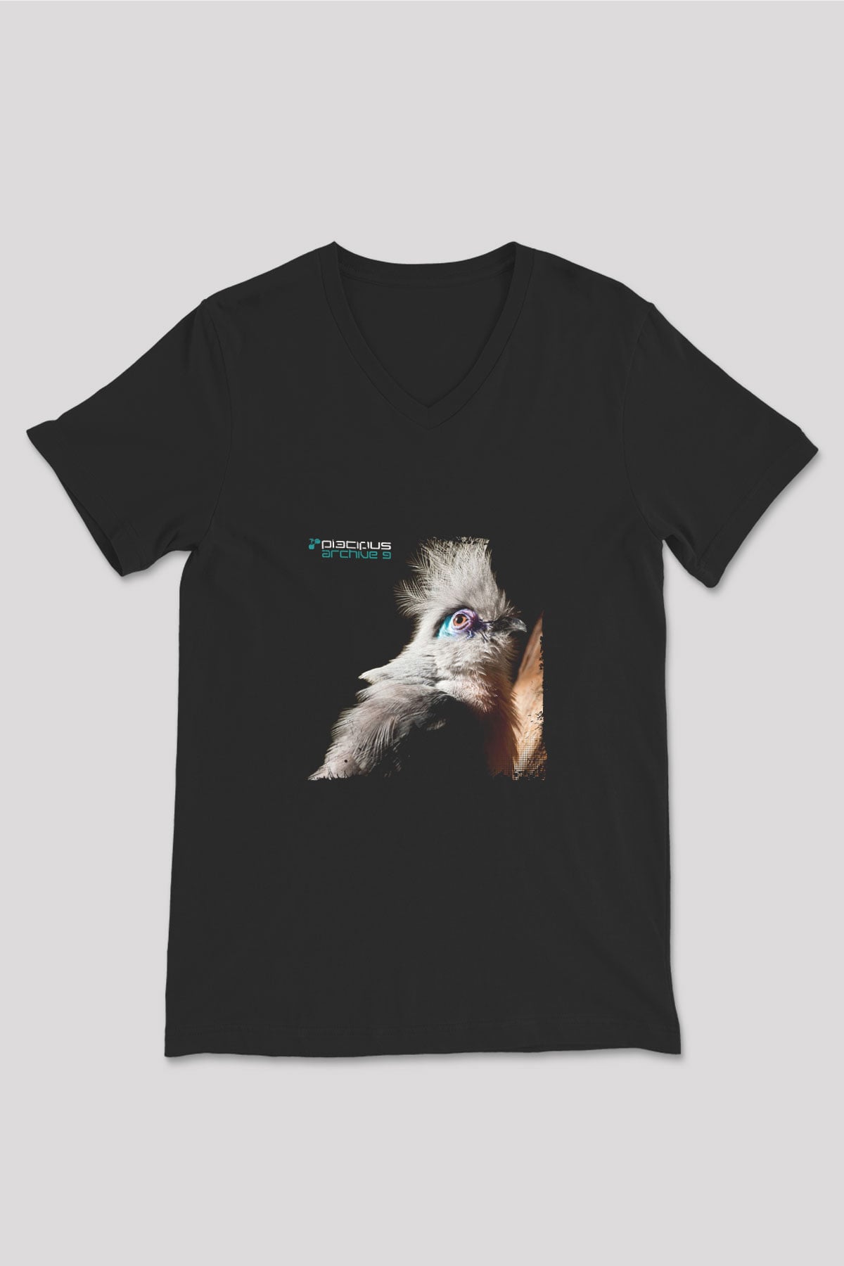 Ferry Corsten Baskılı Unisex Siyah V Yaka Tişört
