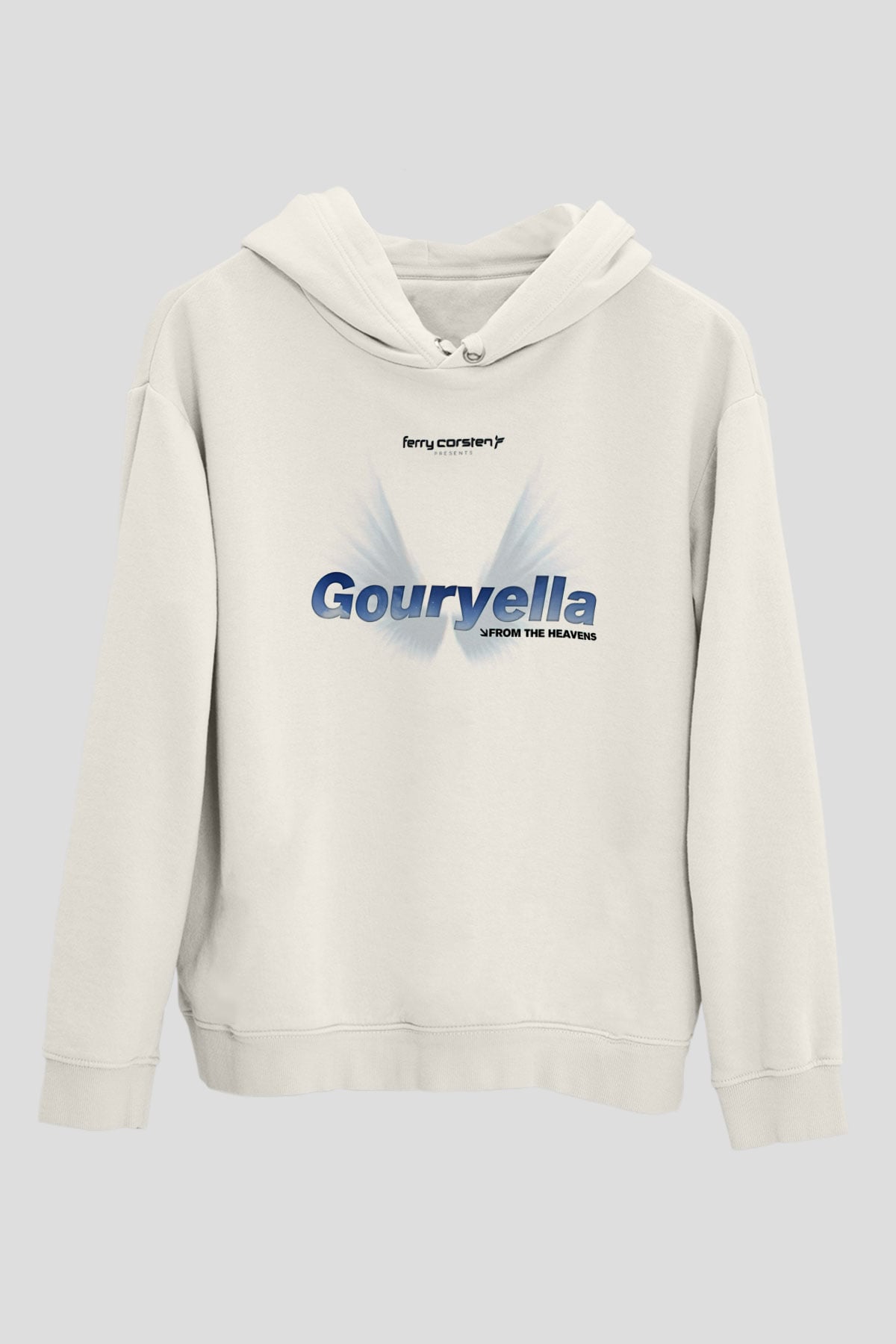 Ferry Corsten Beyaz Unisex Kapüşonlu Sweatshirt