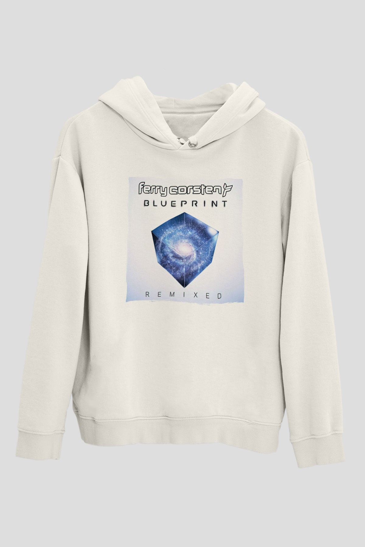 Ferry Corsten Beyaz Unisex Kapüşonlu Sweatshirt