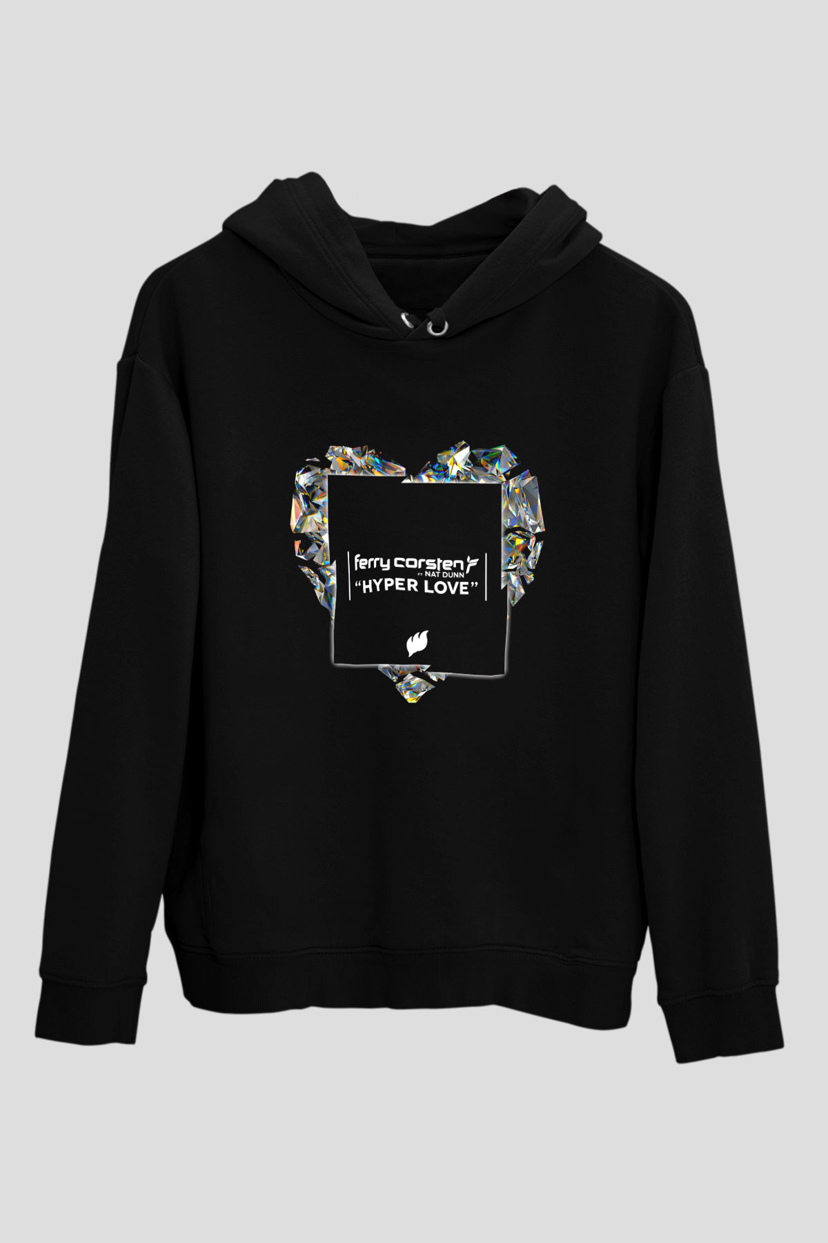 Ferry Corsten Siyah Unisex Kapüşonlu Sweatshirt