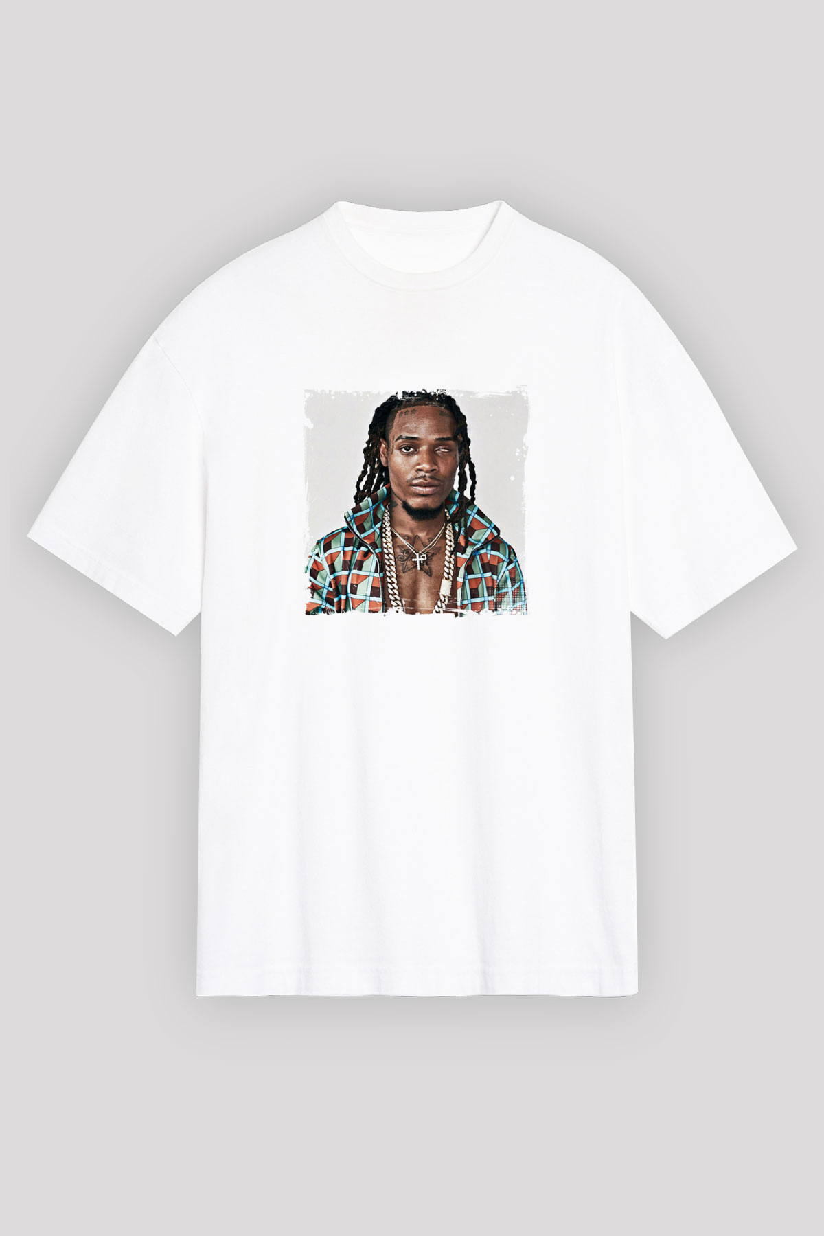 Fetty Wap Baskılı Unisex Beyaz Tişört
