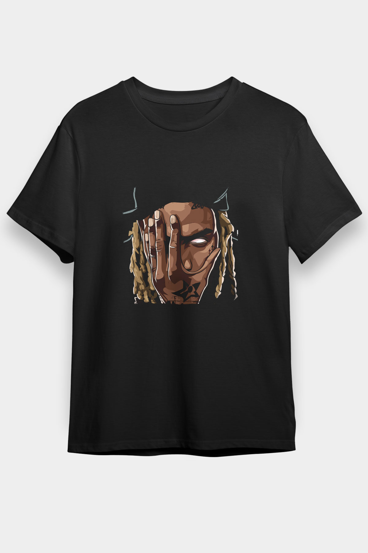 Fetty Wap Baskılı Unisex Siyah Tişört