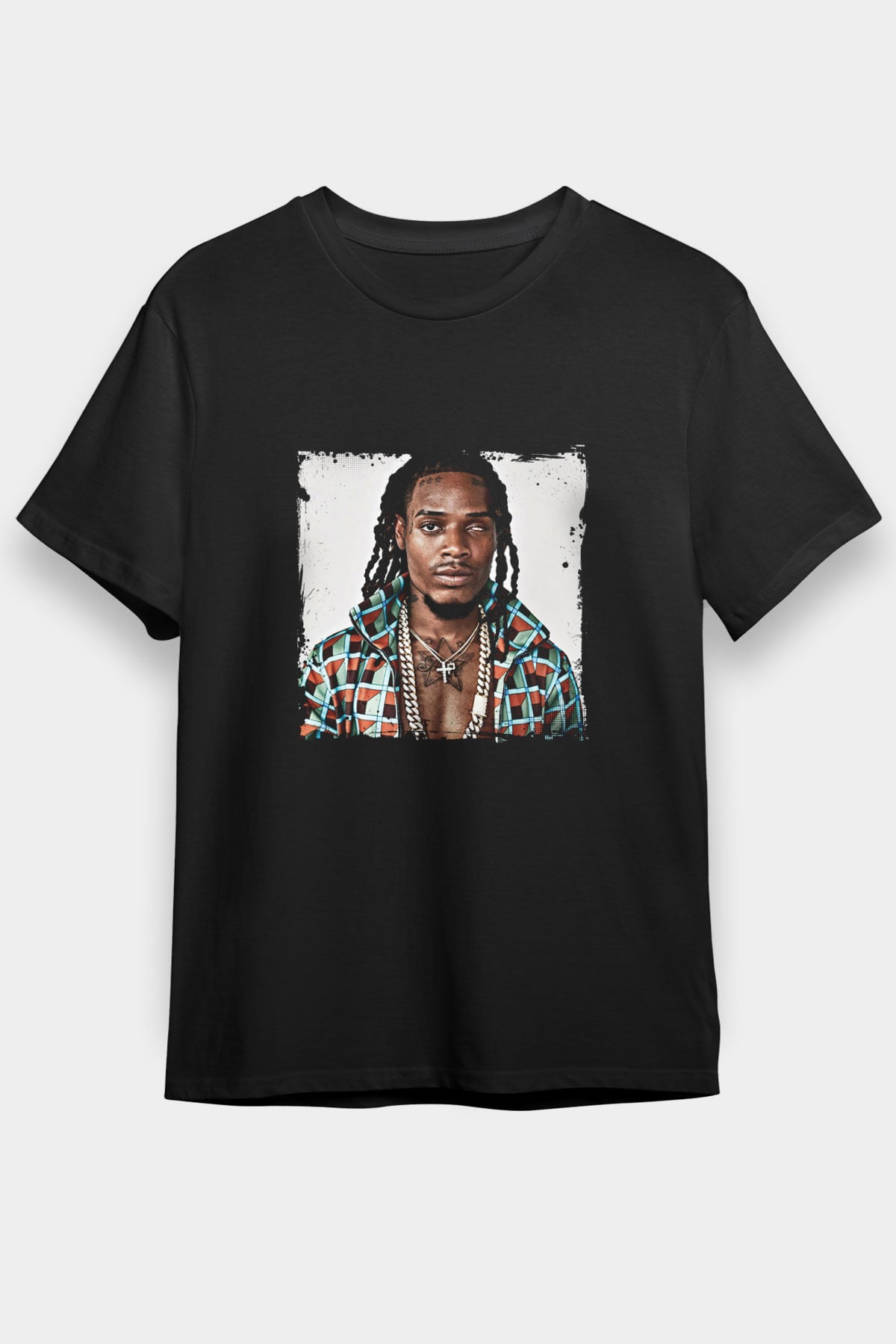 Fetty Wap Baskılı Unisex Siyah Tişört