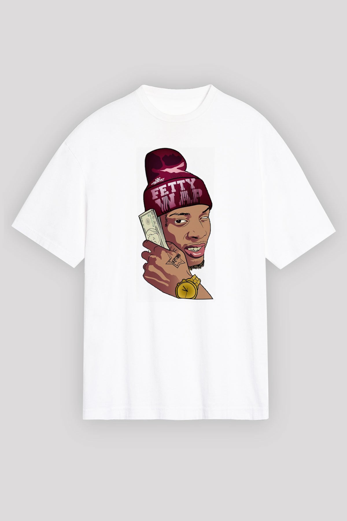 Fetty Wap Beyaz Unisex Tişört T-Shirt - TişörtFabrikası