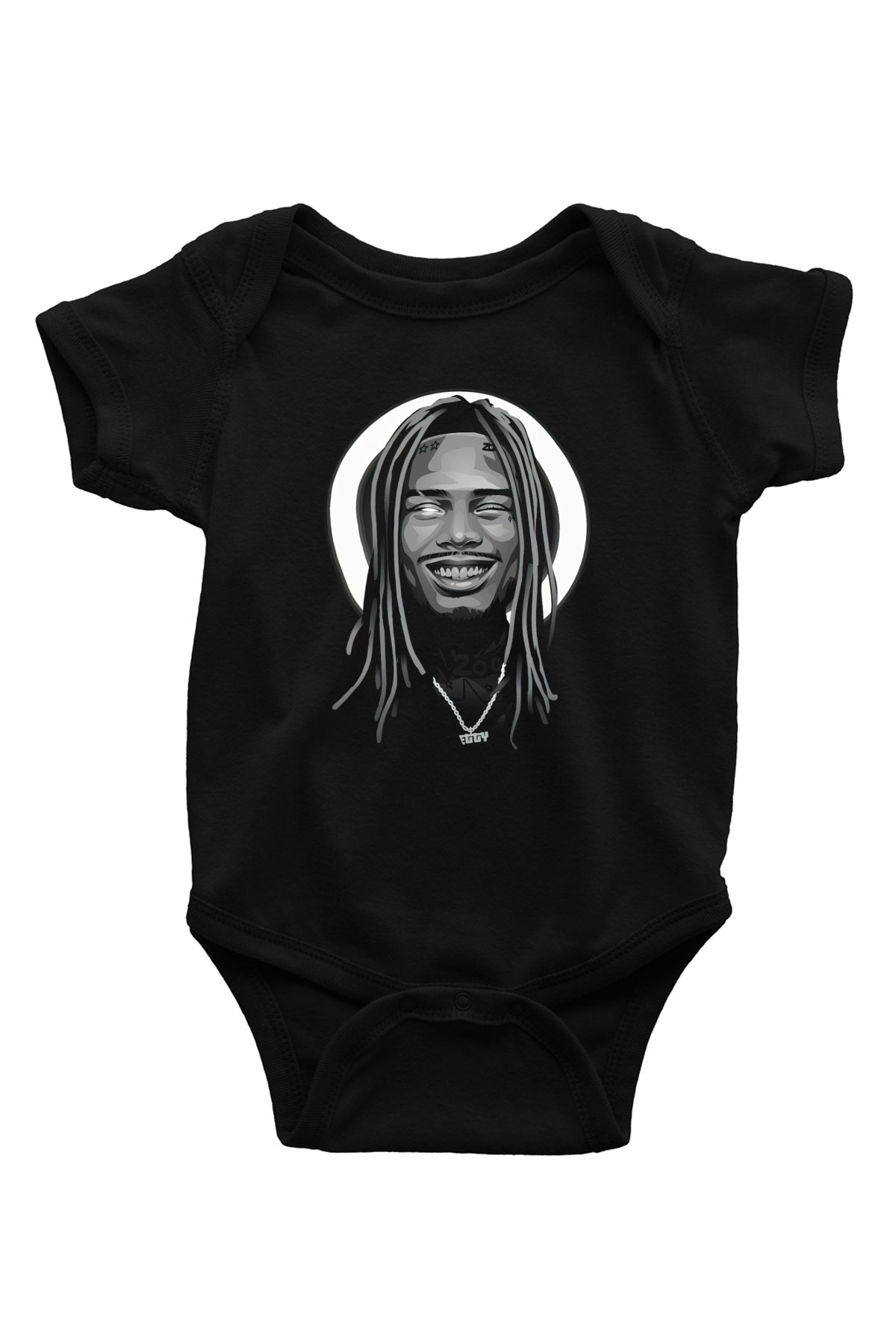 Fetty Wap Siyah Bebek Body - Zıbın