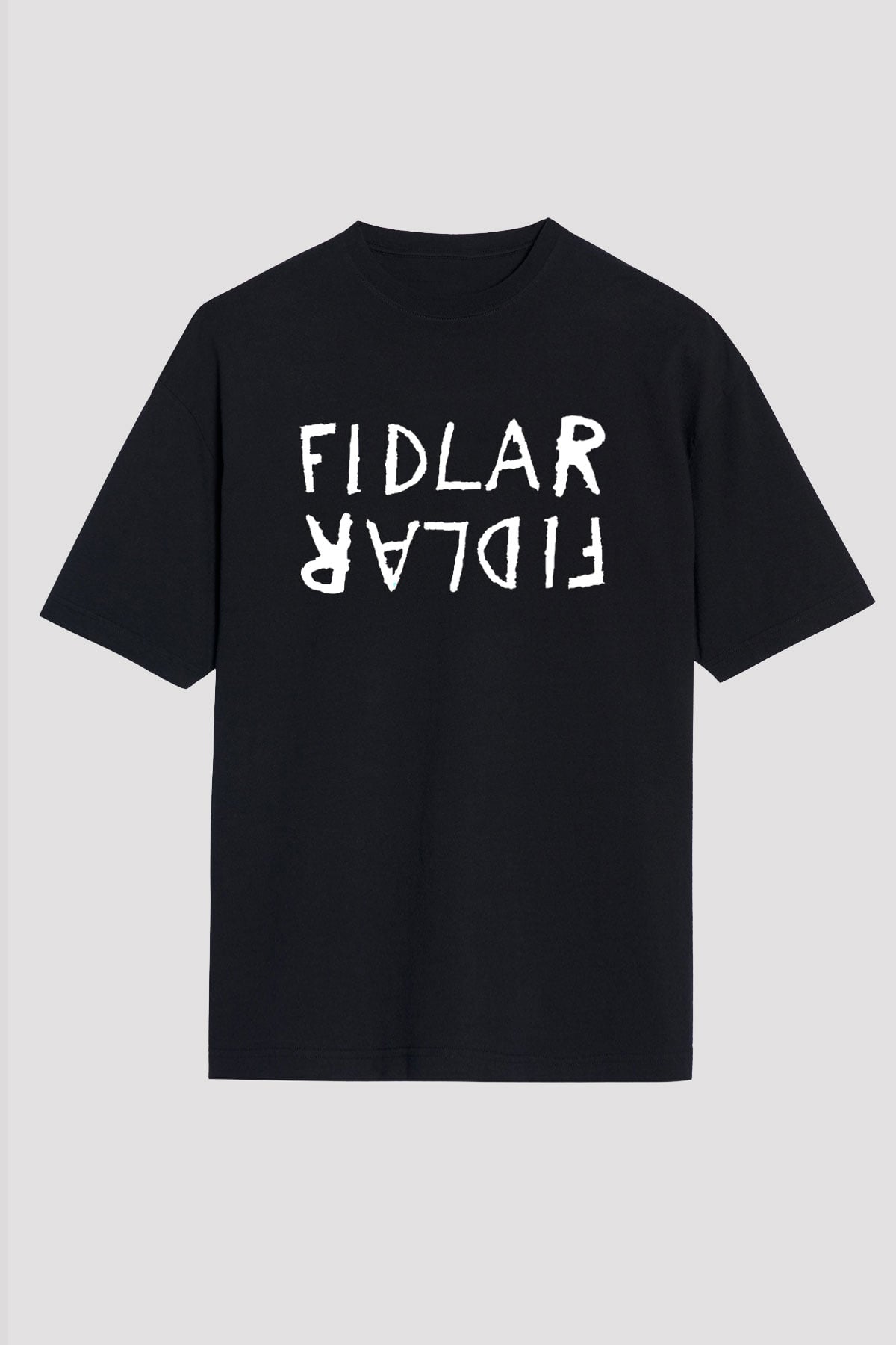 Fidlar Siyah Unisex Oversize Tişört T-Shirt