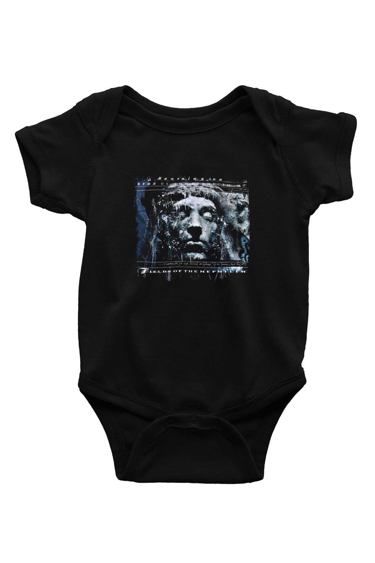 Fields of the Nephilim Baskılı Unisex Siyah Bebek Body - Zıbın