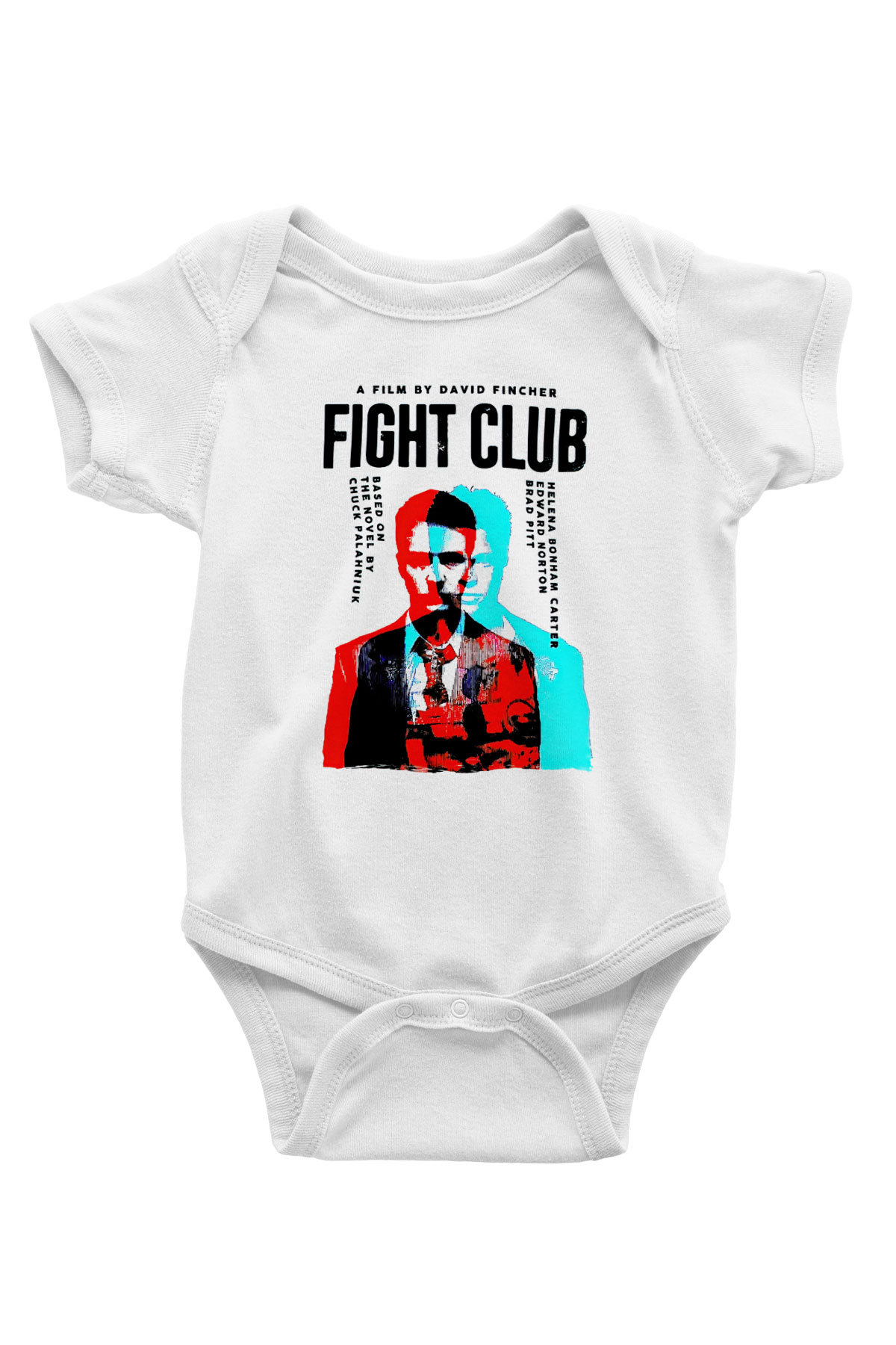 Fight Club Dövüş Klubü Beyaz Bebek Body - Zıbın