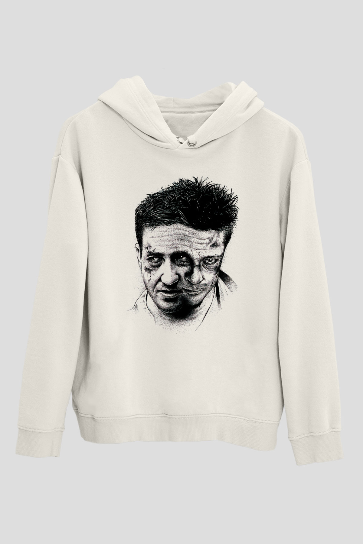 Fight Club Dövüş Klubü Beyaz Unisex Kapşonlu Sweatshirt