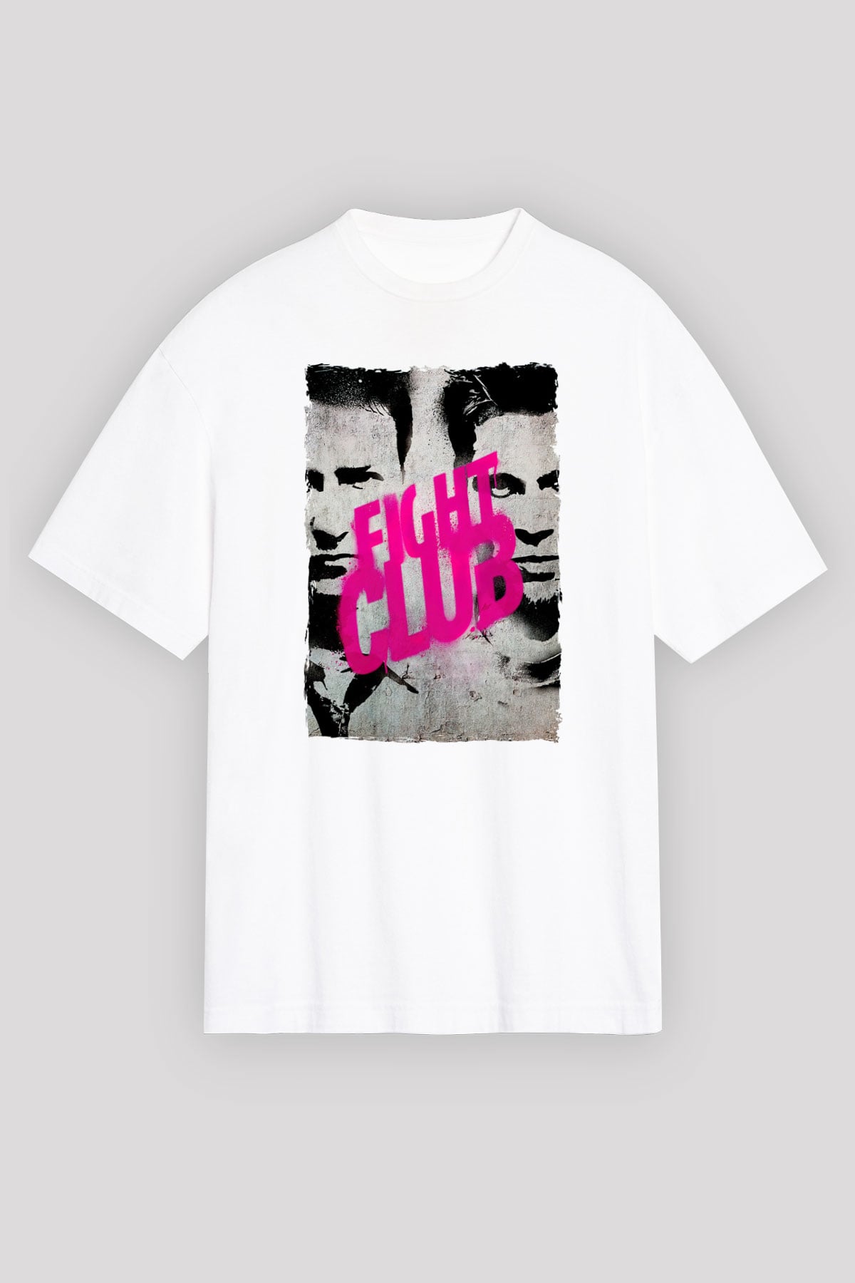 Fight Club Dövüş Klubü Beyaz Unisex Tişört