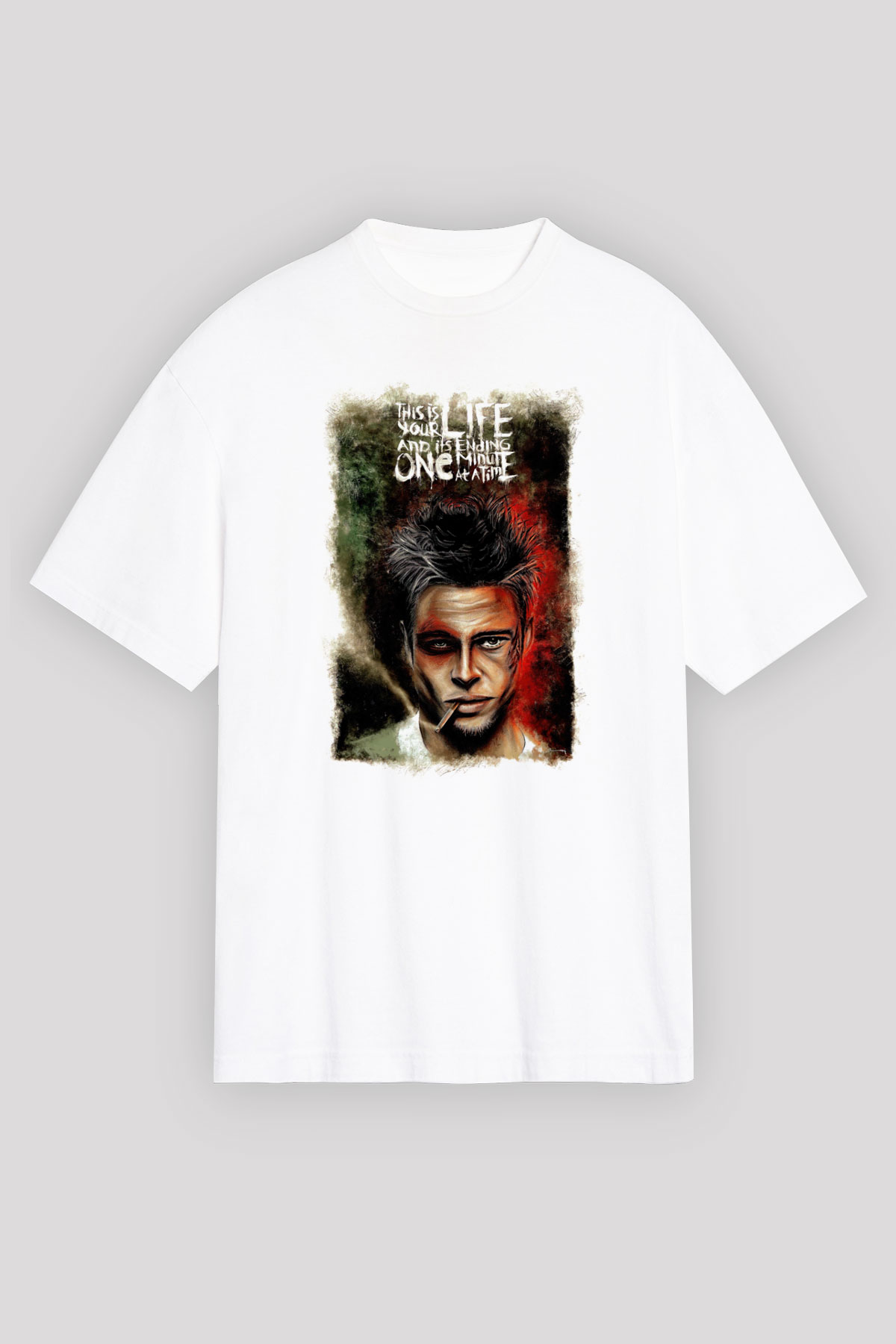 Fight Club Dövüş Klubü Beyaz Unisex Tişört