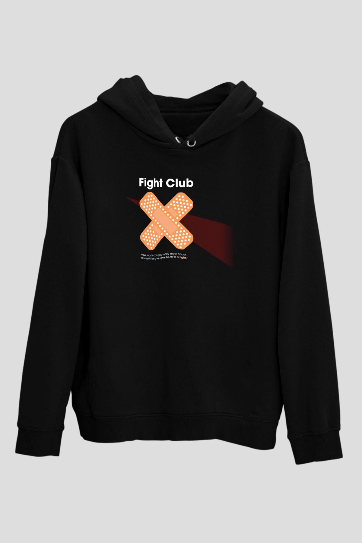 Fight Club Dövüş Klubü Siyah Unisex Kapüşonlu Sweatshirt