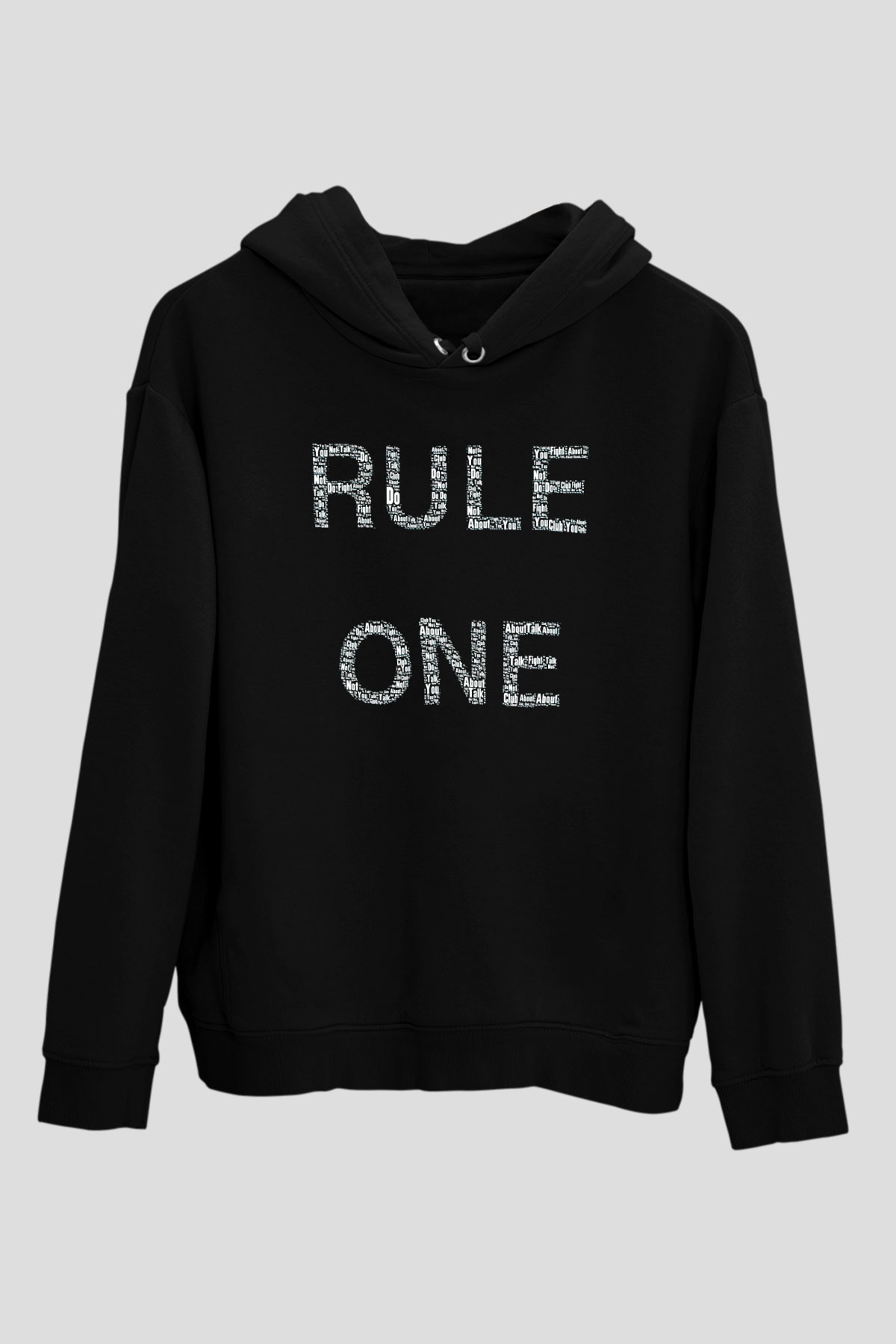 Fight Club Dövüş Klubü Siyah Unisex Kapüşonlu Sweatshirt