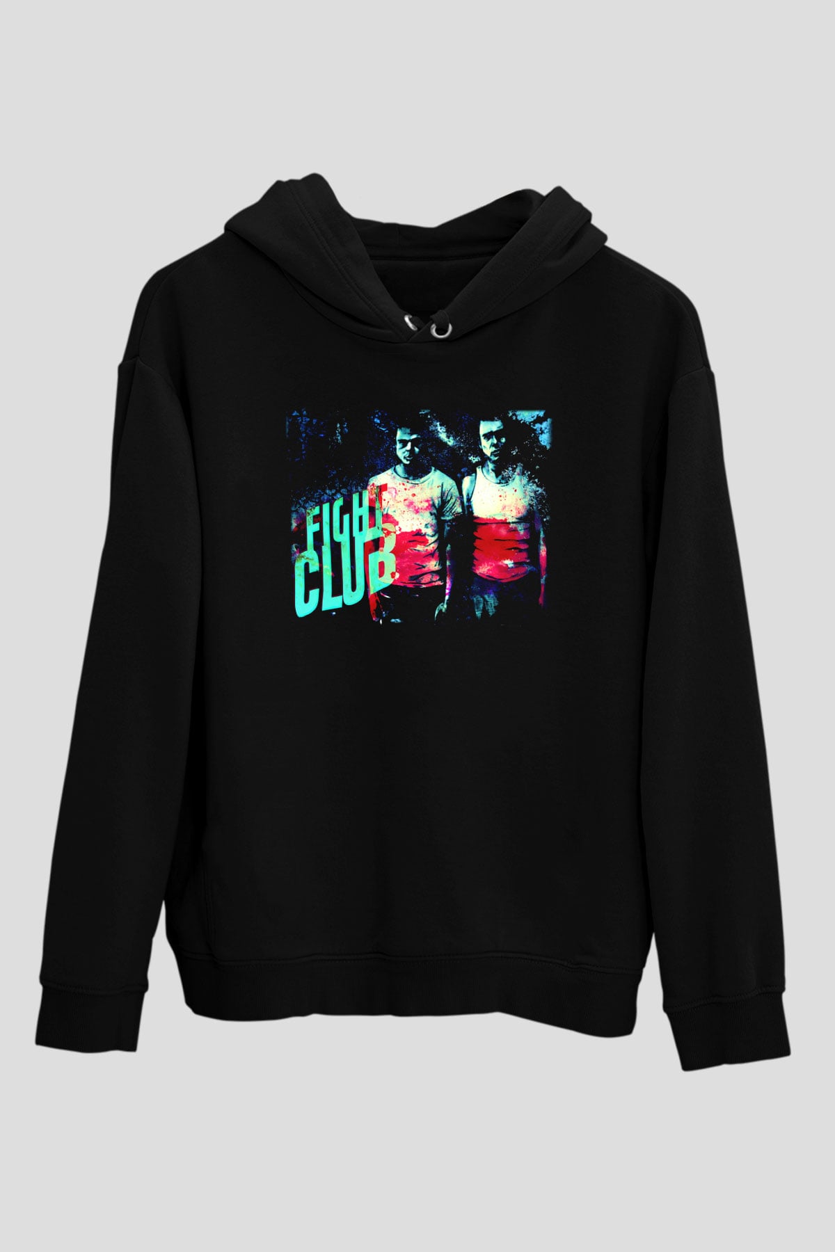 Fight Club Dövüş Klubü Siyah Unisex Kapüşonlu Sweatshirt