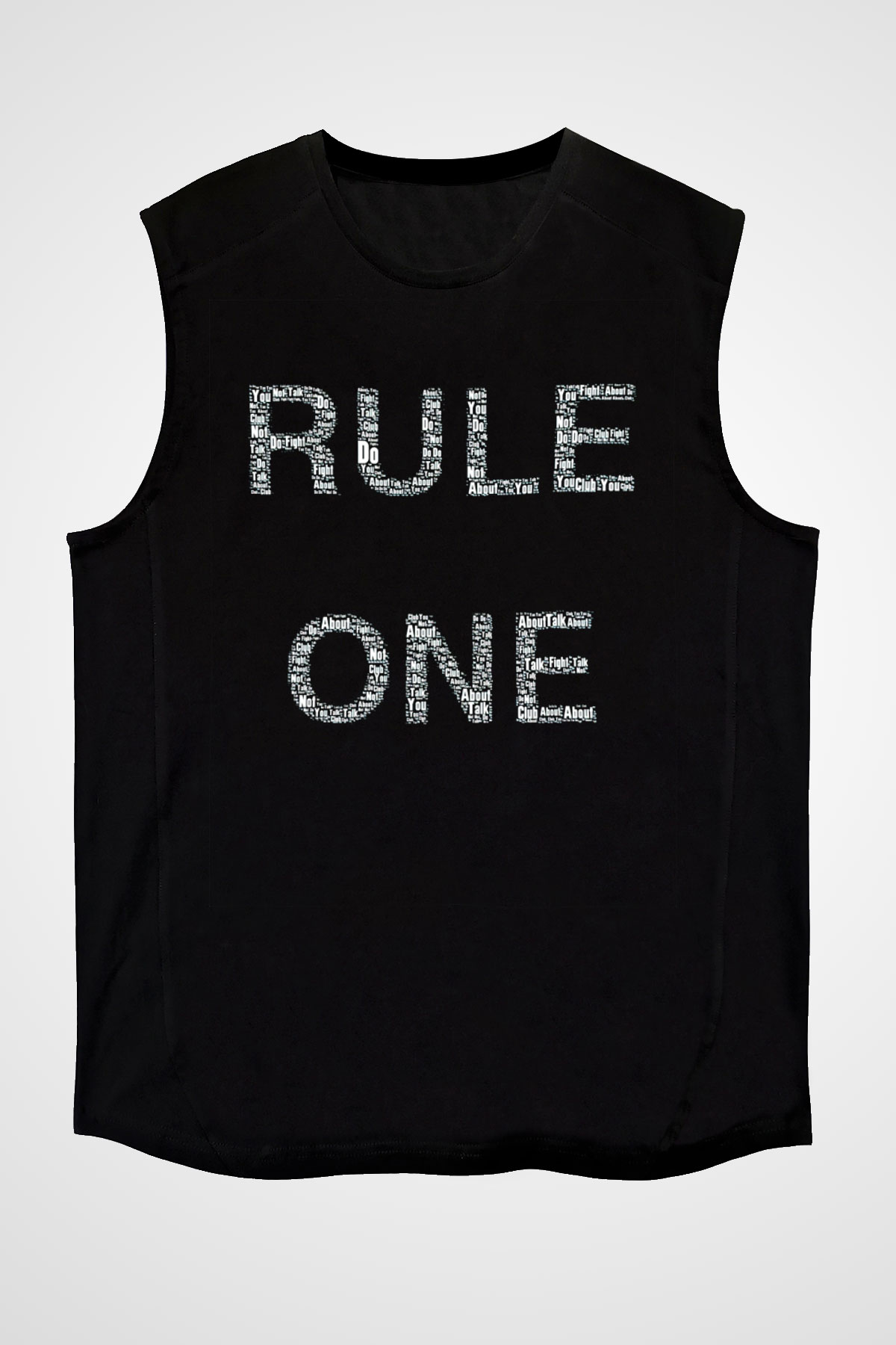 Fight Club Dövüş Klubü Siyah Unisex Kolsuz Tişört