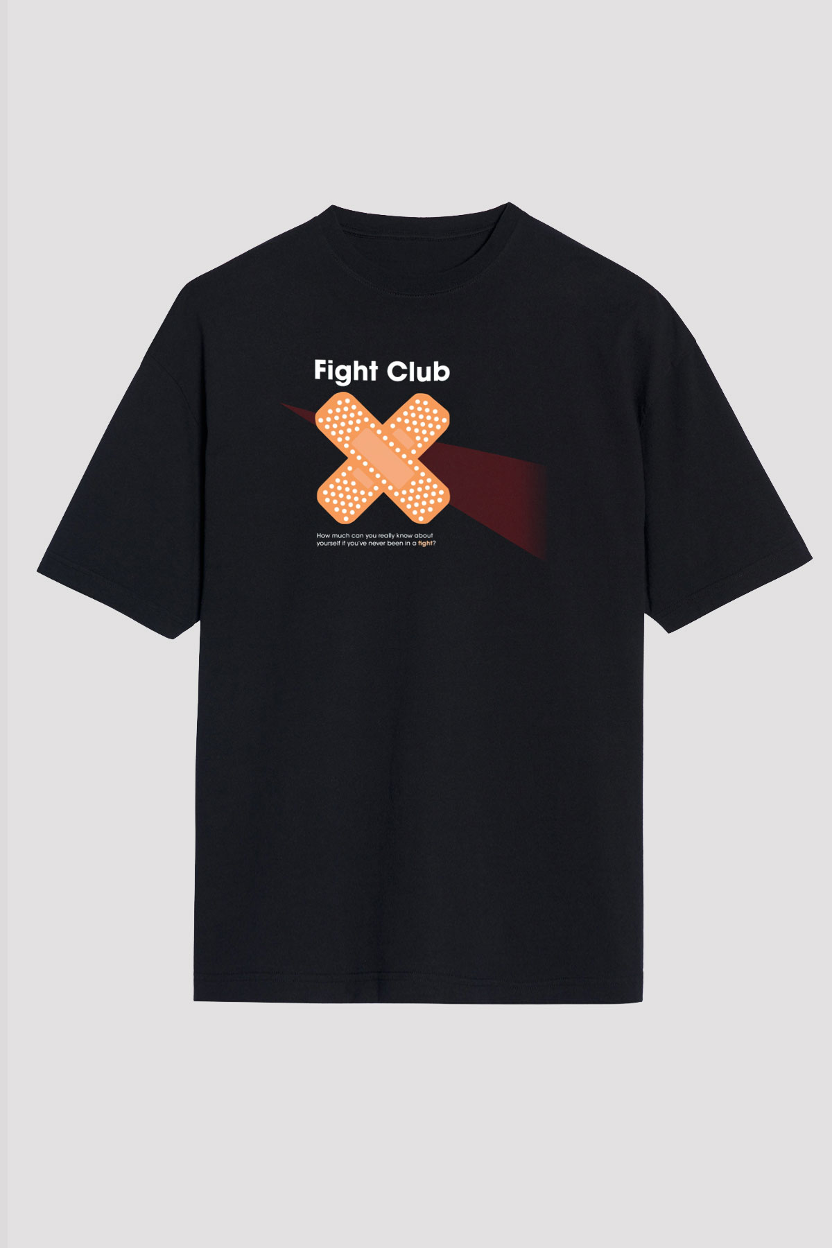 Fight Club Dövüş Klubü Siyah Unisex Oversize Tişört