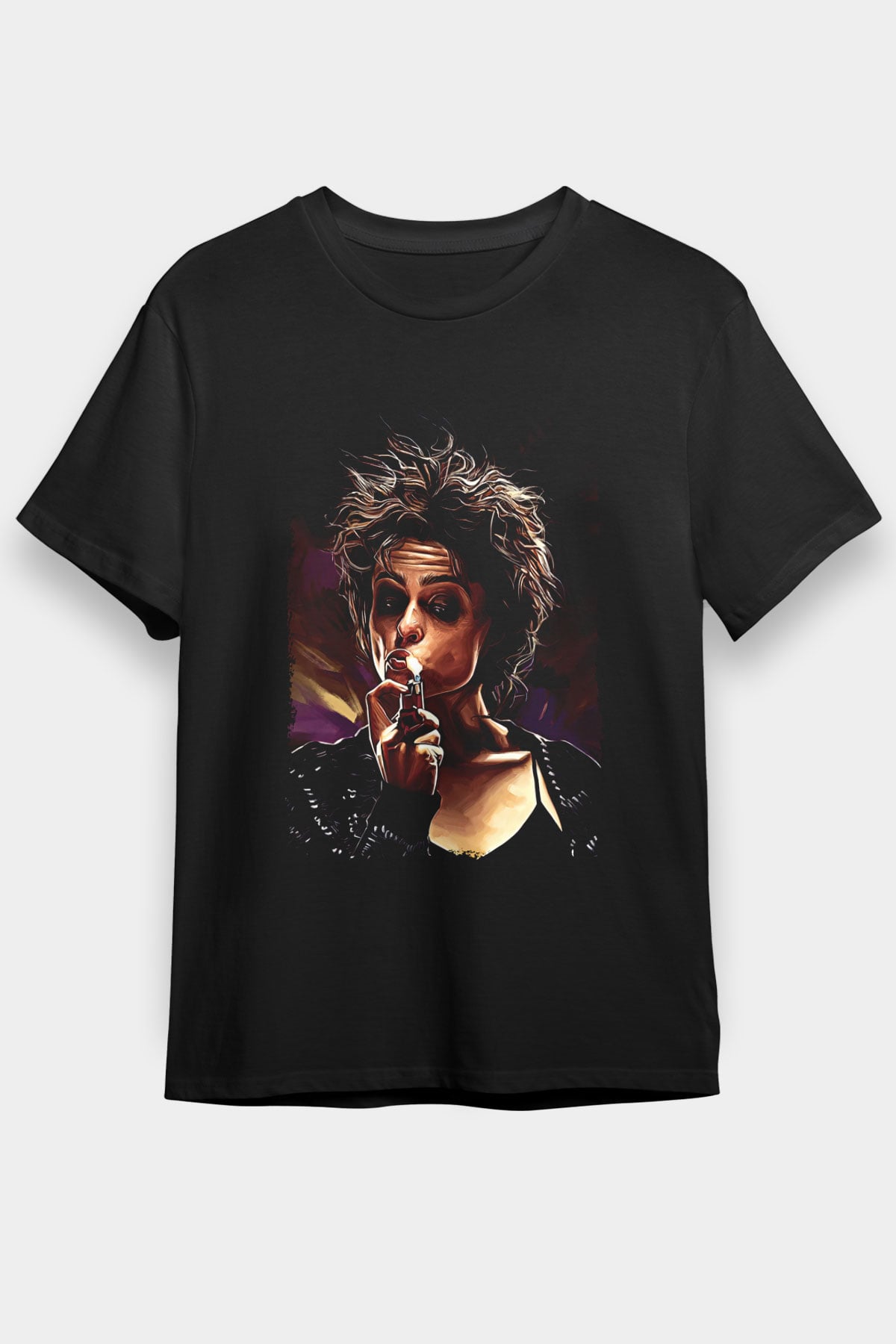 Fight Club (Tyler Durden) Baskılı Unisex Siyah Tişört - Tshirt