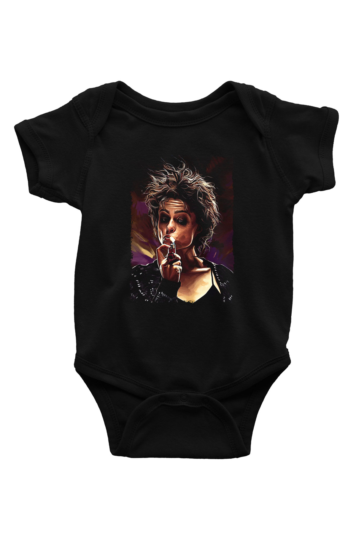 Fight Club (Tyler Durden) Baskılı Unisex Siyah Bebek Body - Zıbın