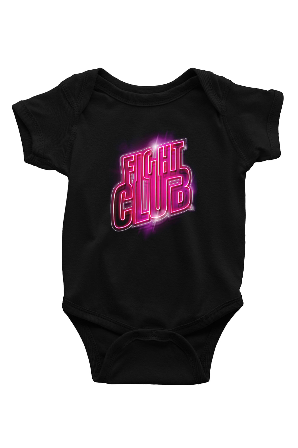 Fight Club (Tyler Durden) Baskılı Unisex Siyah Bebek Body - Zıbın