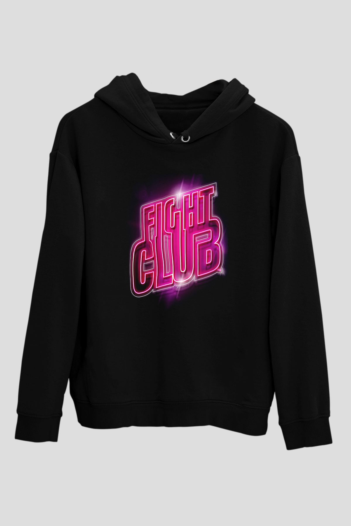 Fight Club (Tyler Durden) Baskılı Unisex Siyah Hoodie