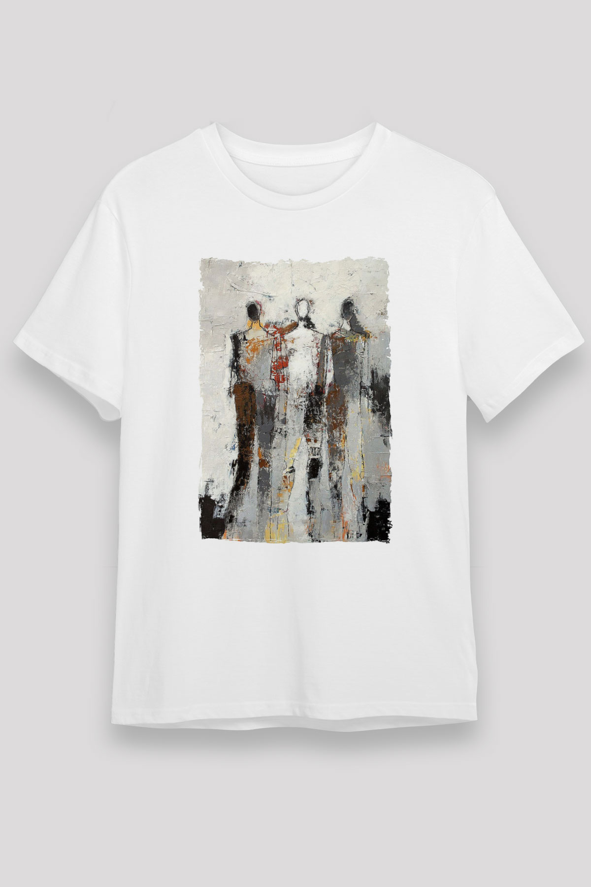 Figür Beyaz Unisex Tişört T-Shirt - TişörtFabrikası