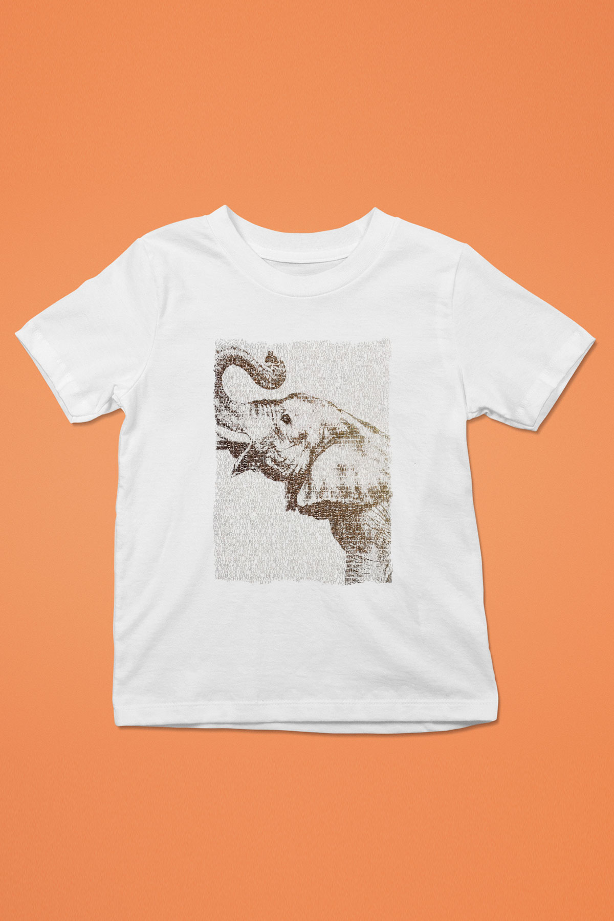 Fil Beyaz Unisex Çocuk Tişört
