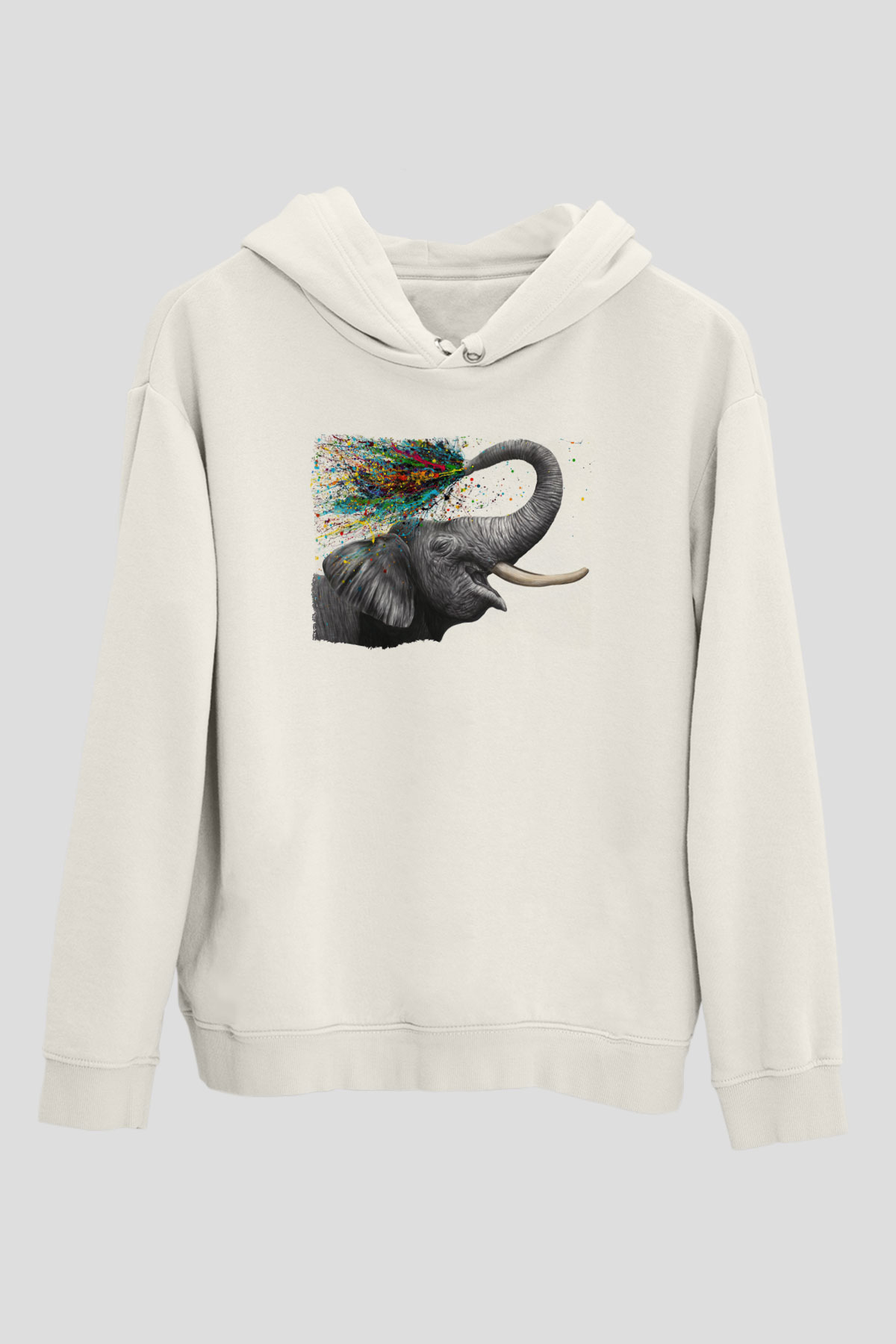 Fil Beyaz Unisex Hoodie