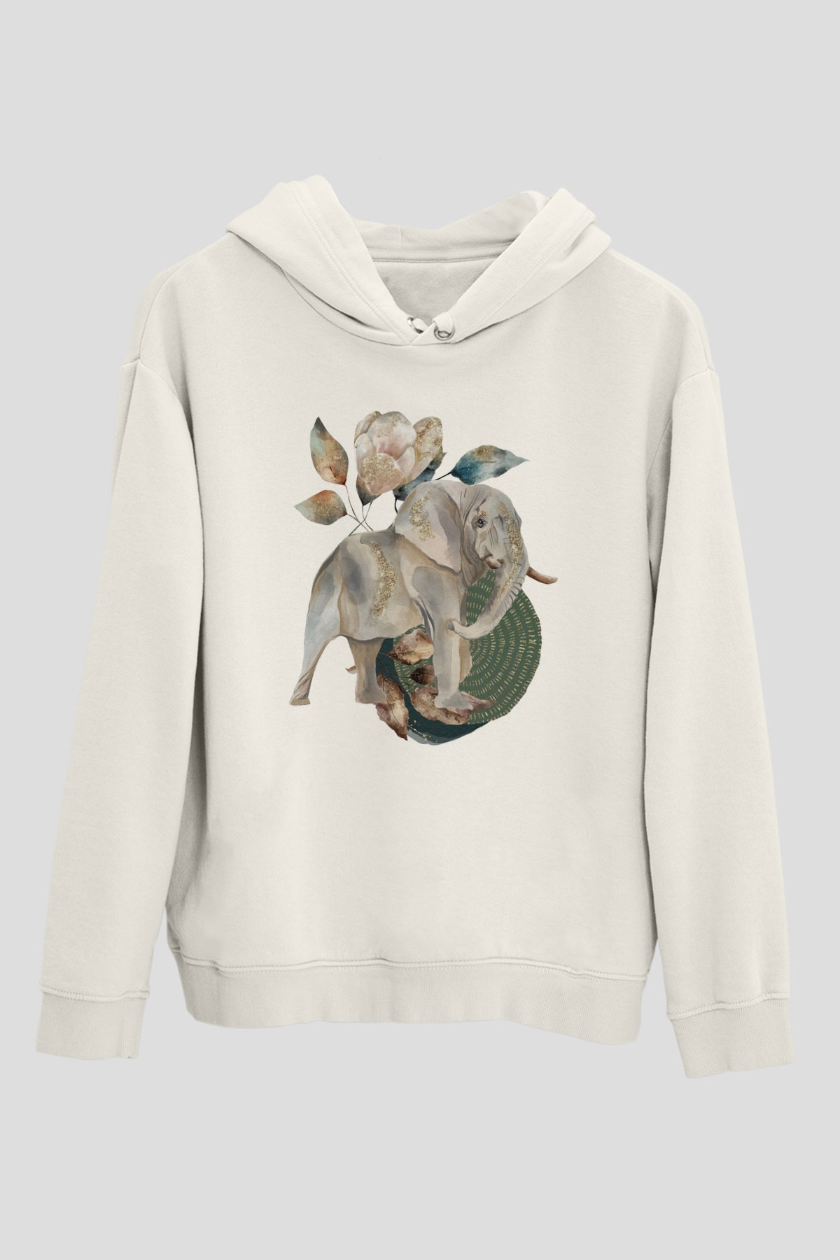 Fil Beyaz Unisex Hoodie