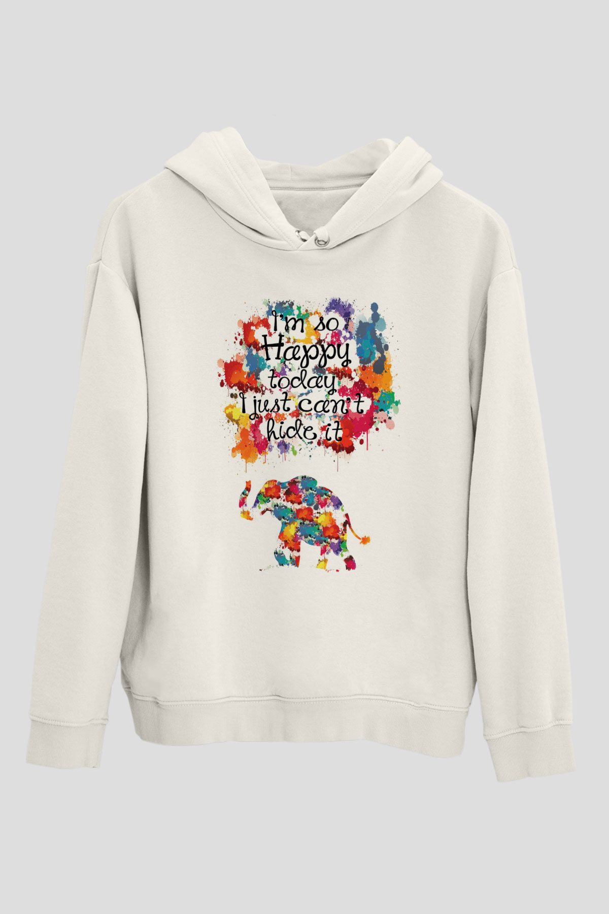 Fil Beyaz Unisex Hoodie