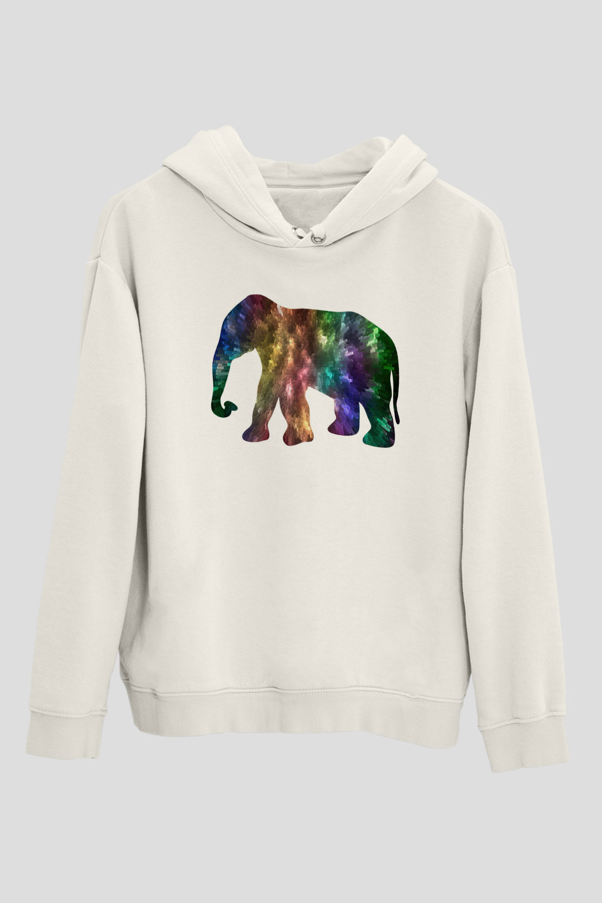 Fil Beyaz Unisex Hoodie