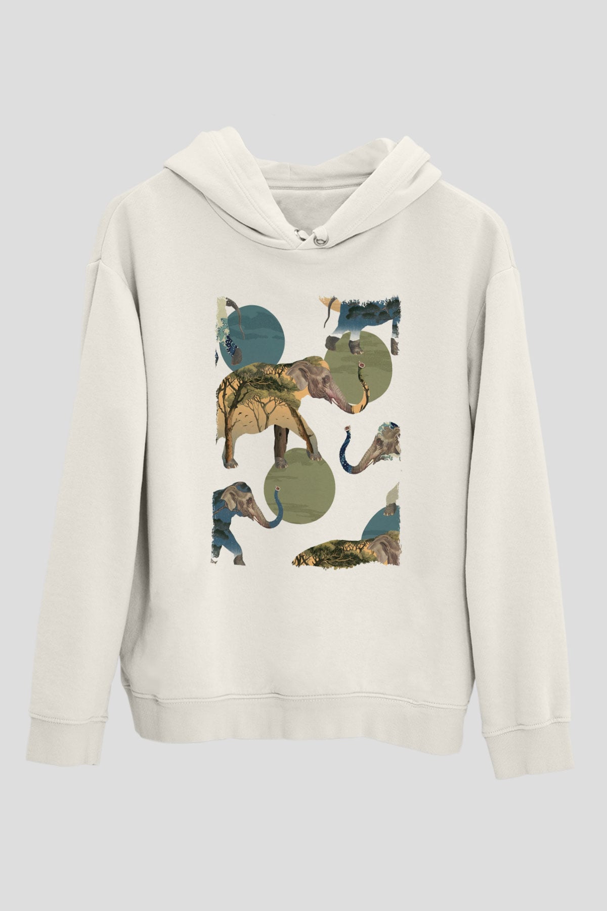 Fil Beyaz Unisex Hoodie
